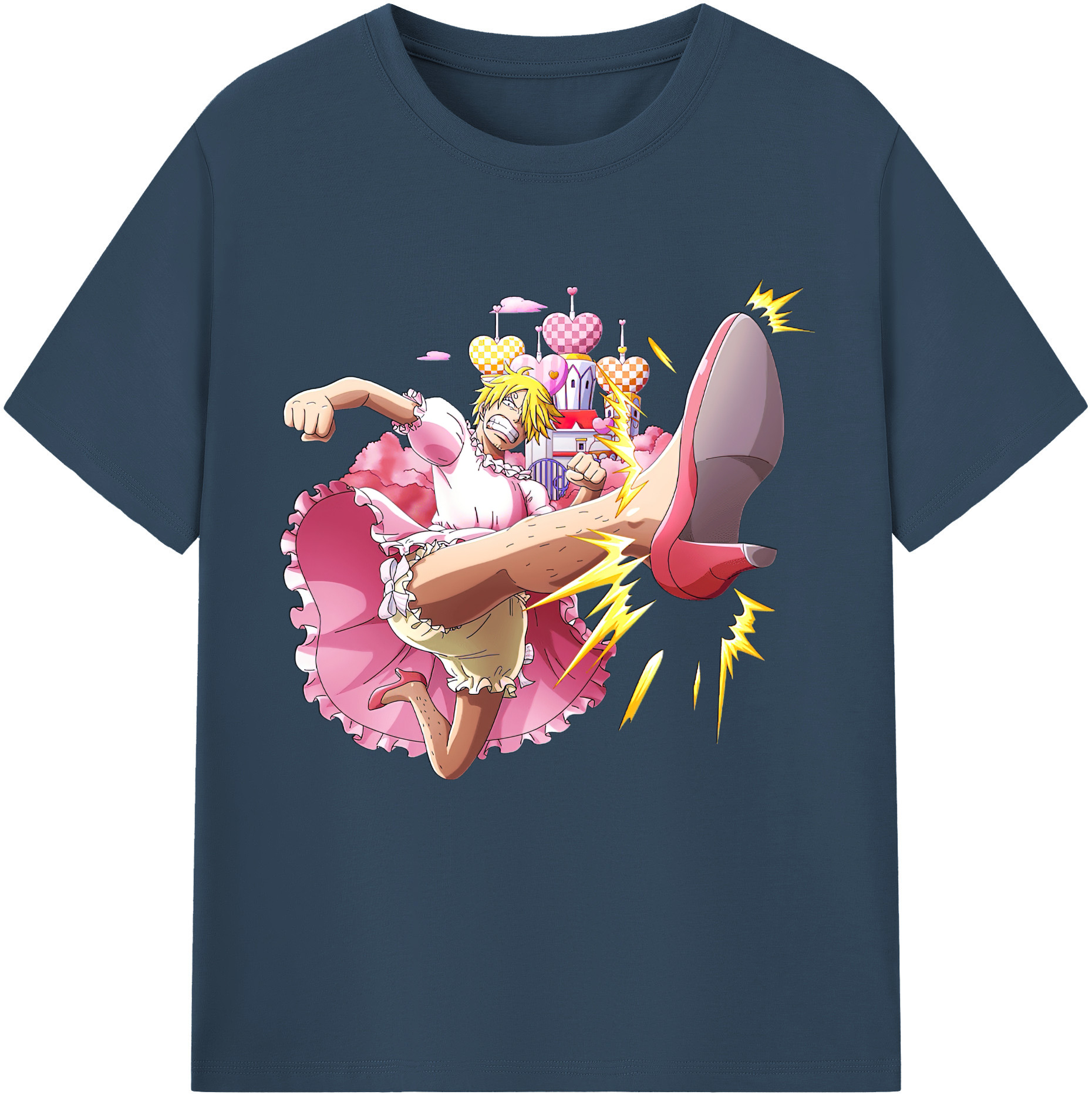 ワンピース サンジ ONE PIECE Sanji 綿100％半袖Tシャツ（フロントプリント）
