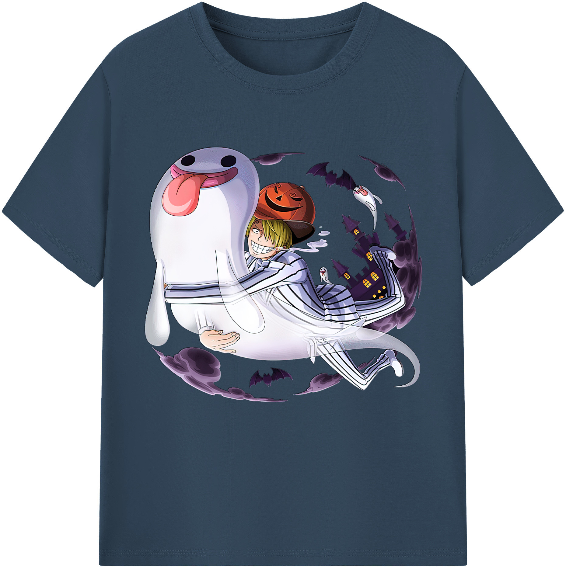 ワンピース サンジ ONE PIECE Sanji 綿100％半袖Tシャツ（フロントプリント）