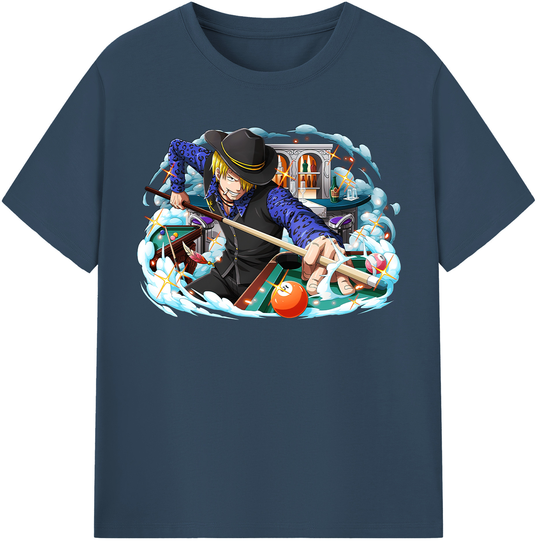 ワンピース サンジ ONE PIECE Sanji 綿100％半袖Tシャツ（フロントプリント）