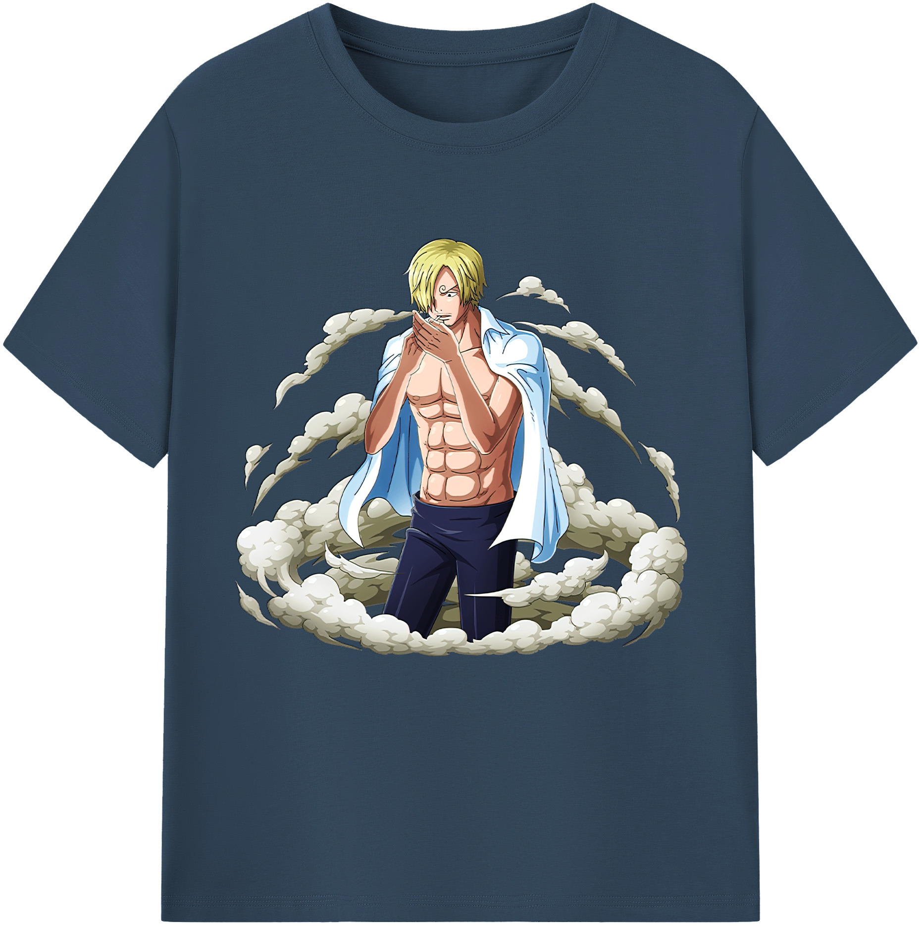 ワンピース サンジ ONE PIECE Sanji 綿100％半袖Tシャツ（フロントプリント）