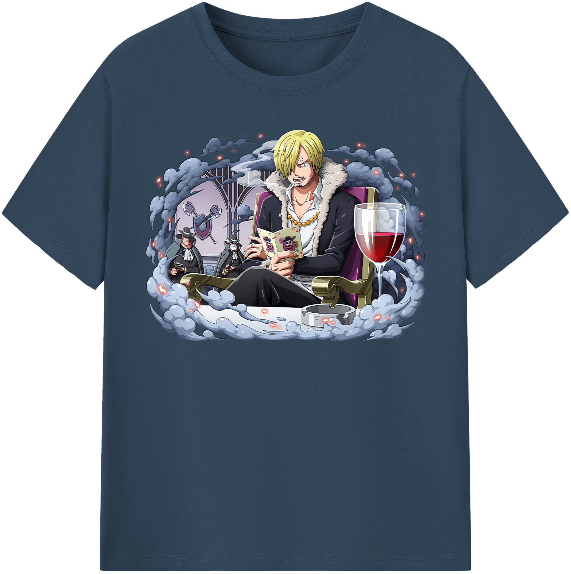 ワンピース サンジ ONE PIECE Sanji 綿100％半袖Tシャツ（フロントプリント）