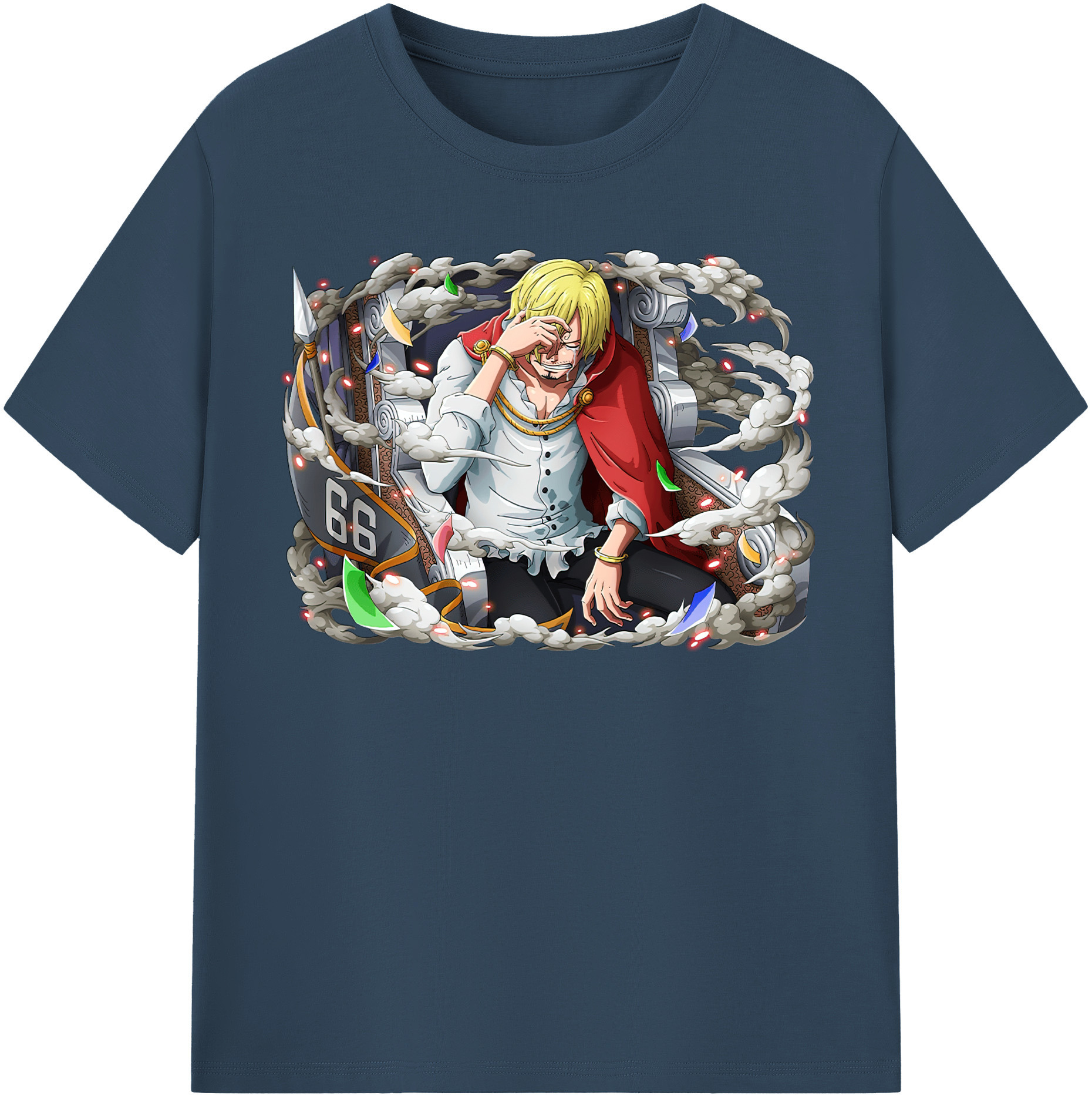 ワンピース サンジ ONE PIECE Sanji 綿100％半袖Tシャツ（フロントプリント）