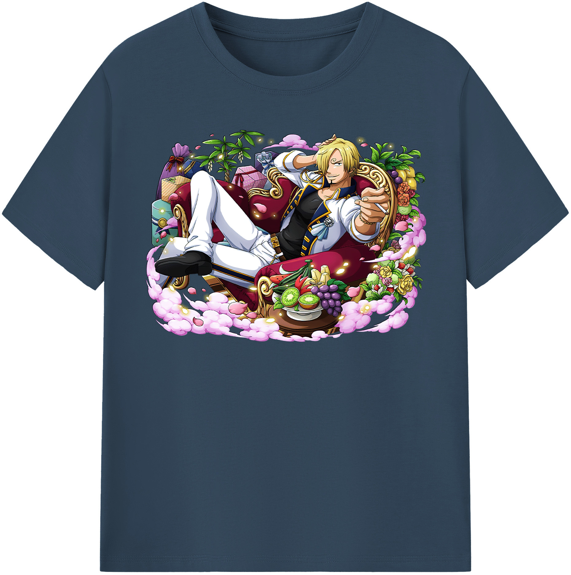 ワンピース サンジ ONE PIECE Sanji 綿100％半袖Tシャツ（フロントプリント）