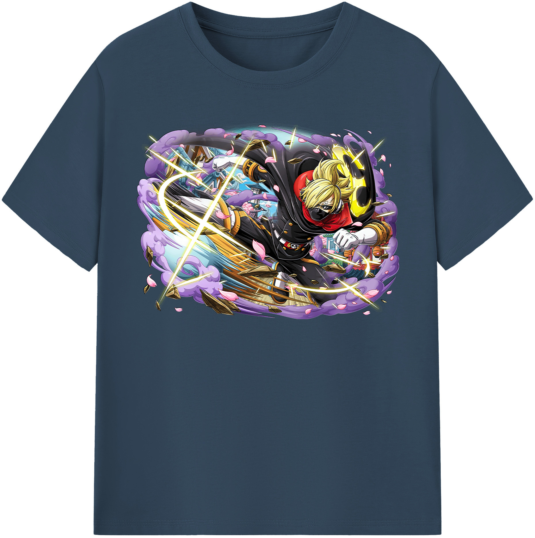 ワンピース サンジ ONE PIECE Sanji 綿100％半袖Tシャツ（フロントプリント）