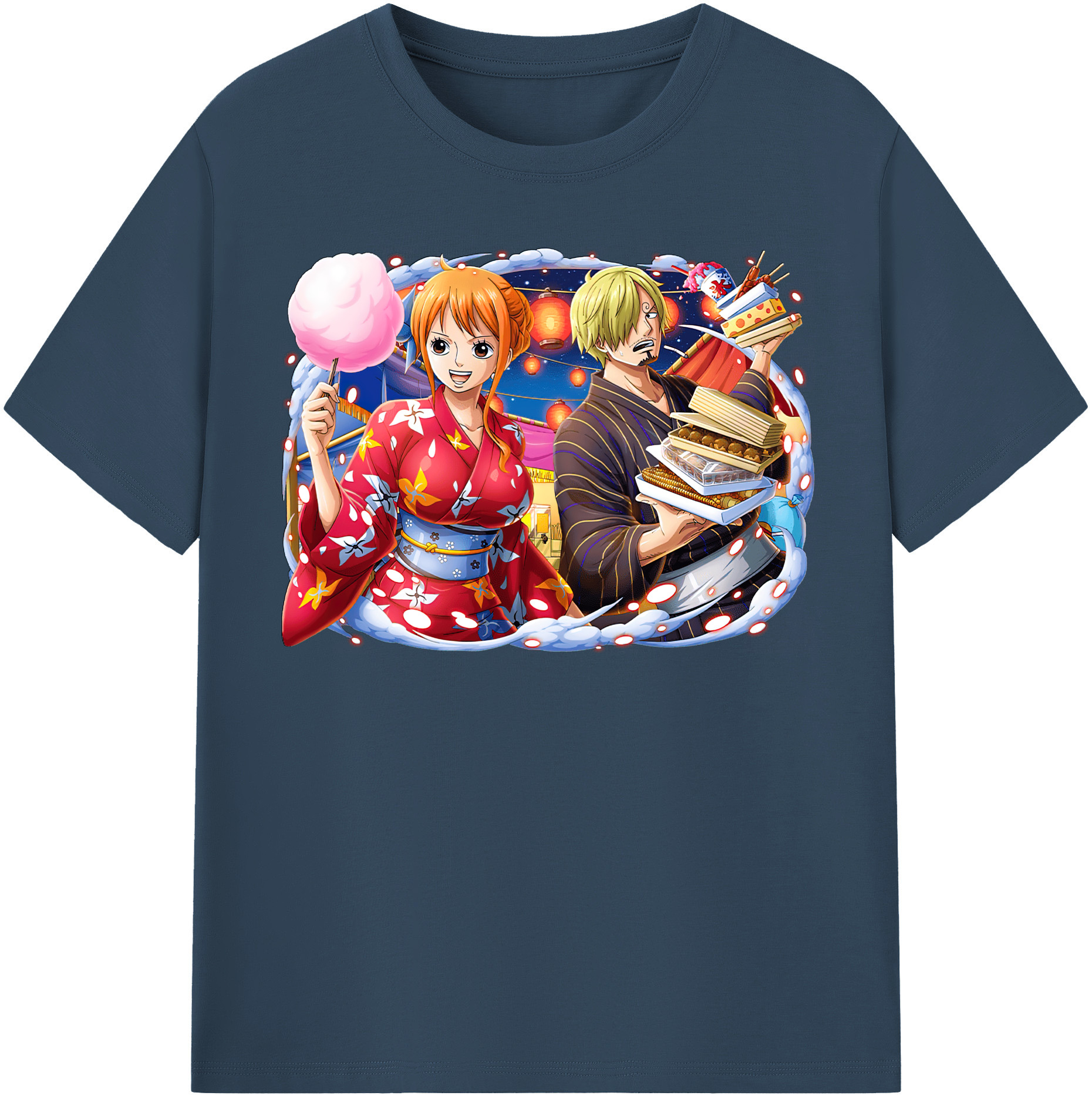 ワンピース サンジ ONE PIECE Sanji 綿100％半袖Tシャツ（フロントプリント）