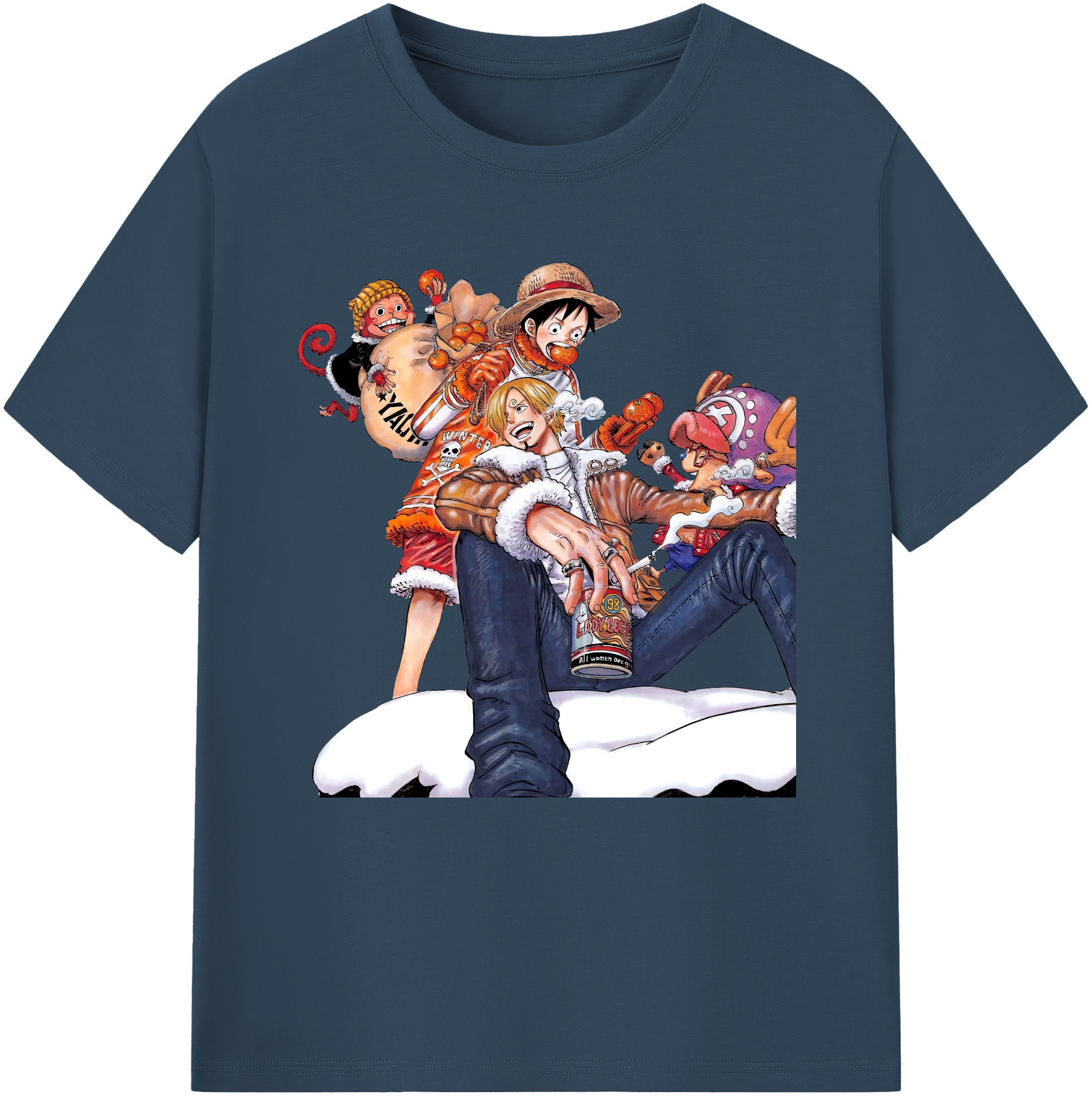 ワンピース サンジ ONE PIECE Sanji 綿100％半袖Tシャツ（フロントプリント）