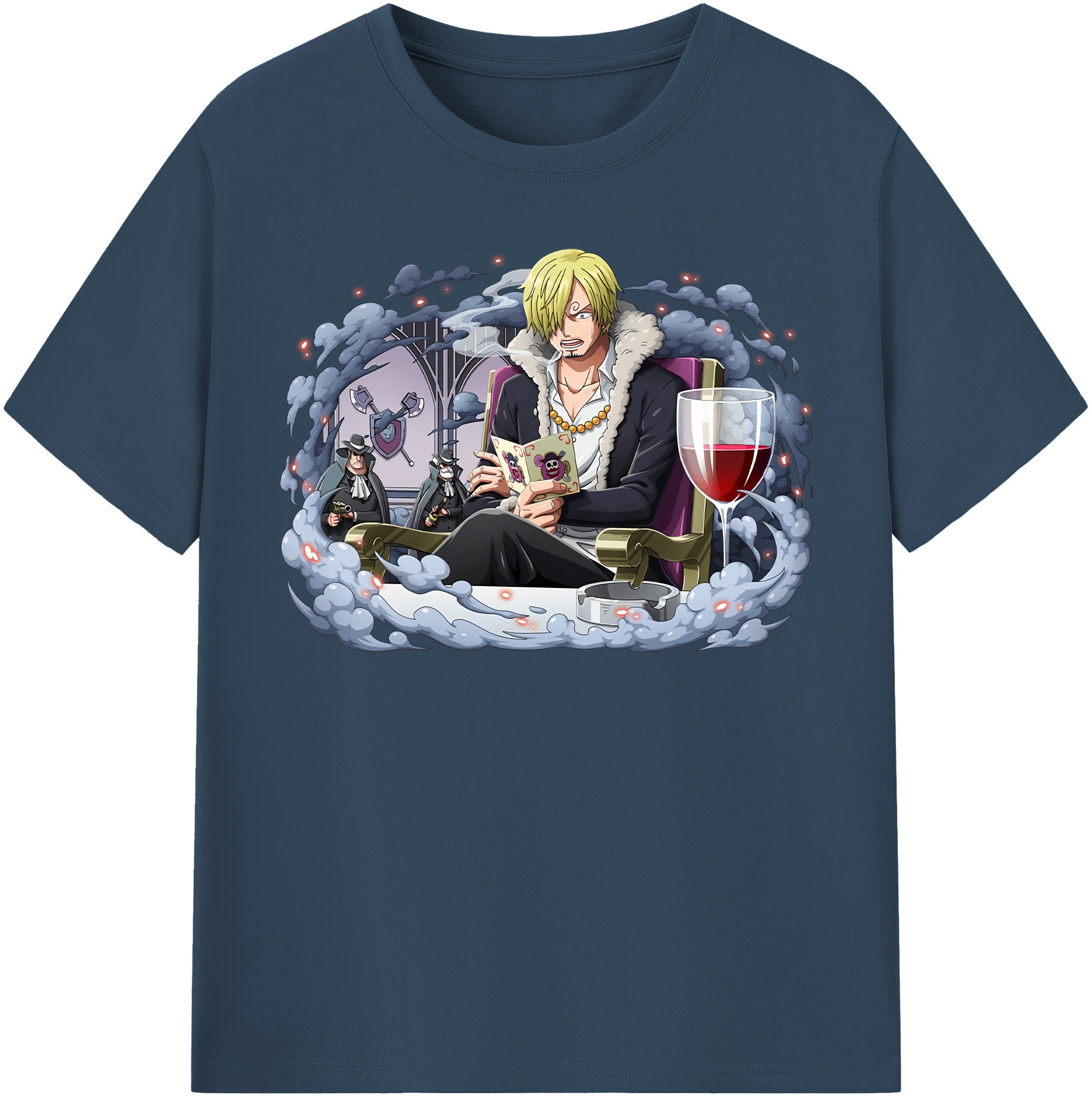 ワンピース サンジ ONE PIECE Sanji 綿100％半袖Tシャツ（フロントプリント）