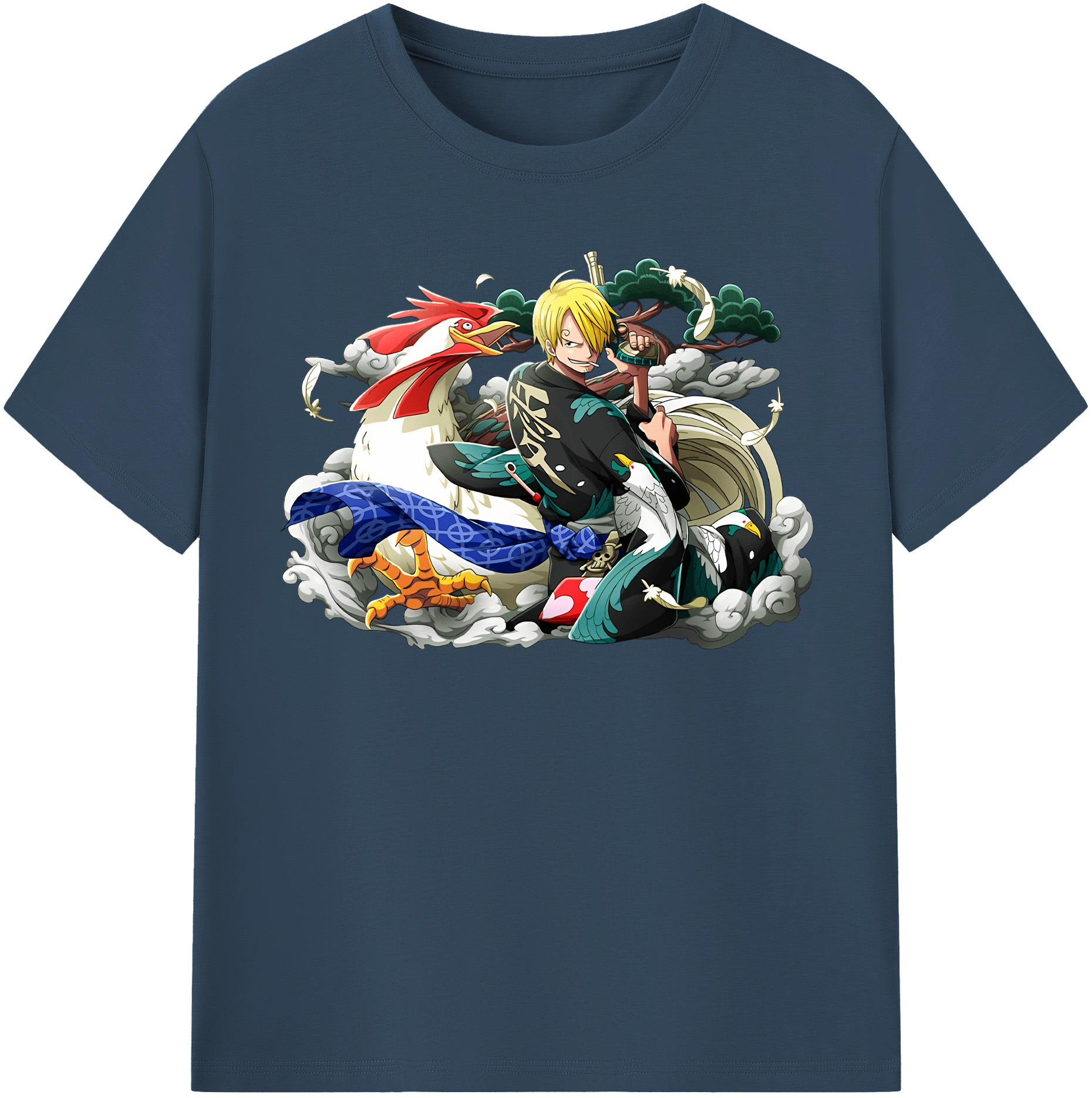 ワンピース サンジ ONE PIECE Sanji 綿100％半袖Tシャツ（フロントプリント）