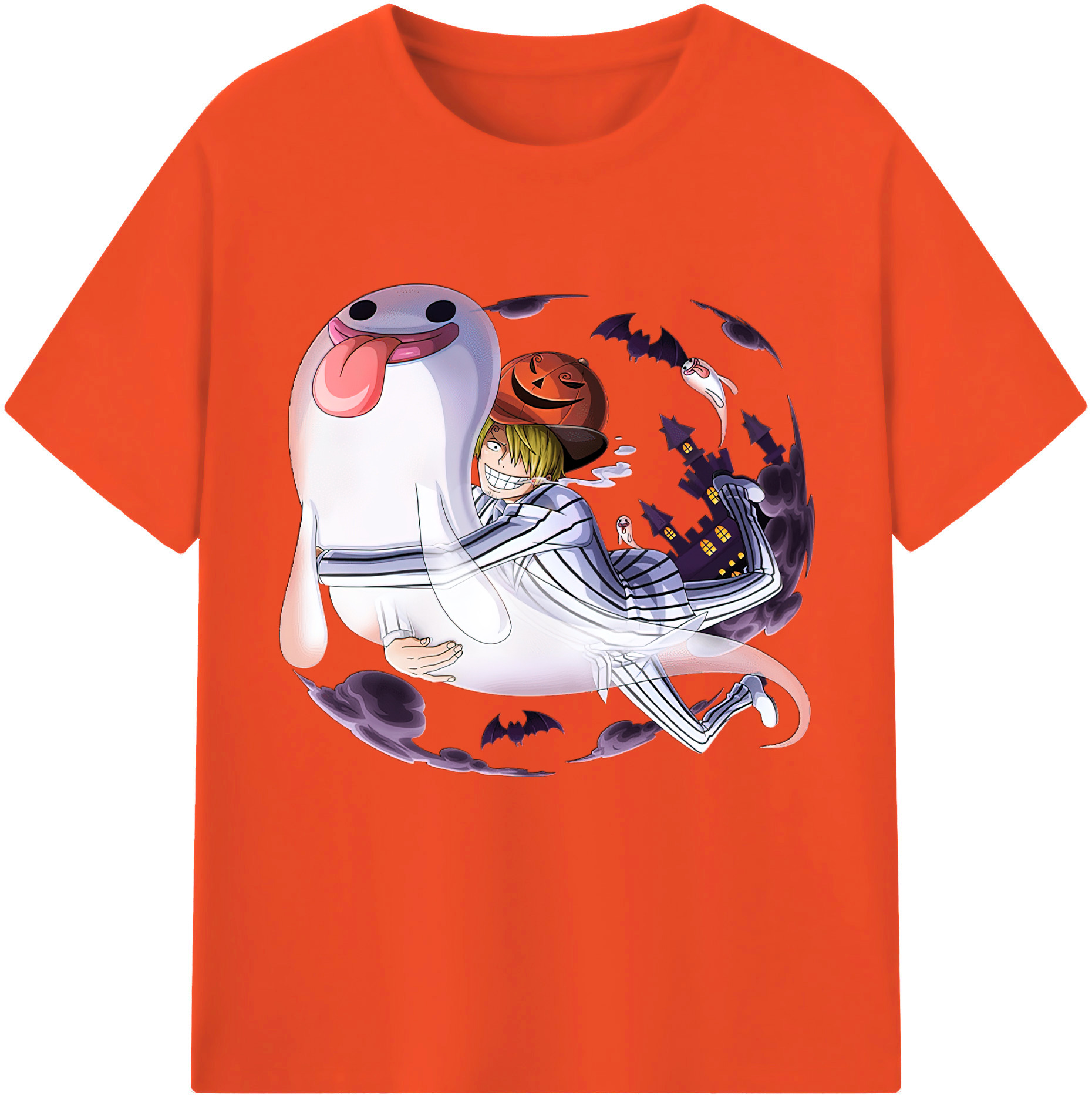 ワンピース サンジ ONE PIECE Sanji 綿100％半袖Tシャツ（フロントプリント）