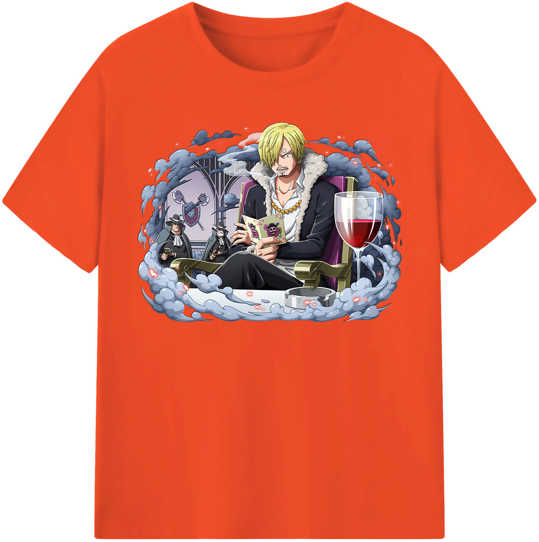 ワンピース サンジ ONE PIECE Sanji 綿100％半袖Tシャツ（フロントプリント）