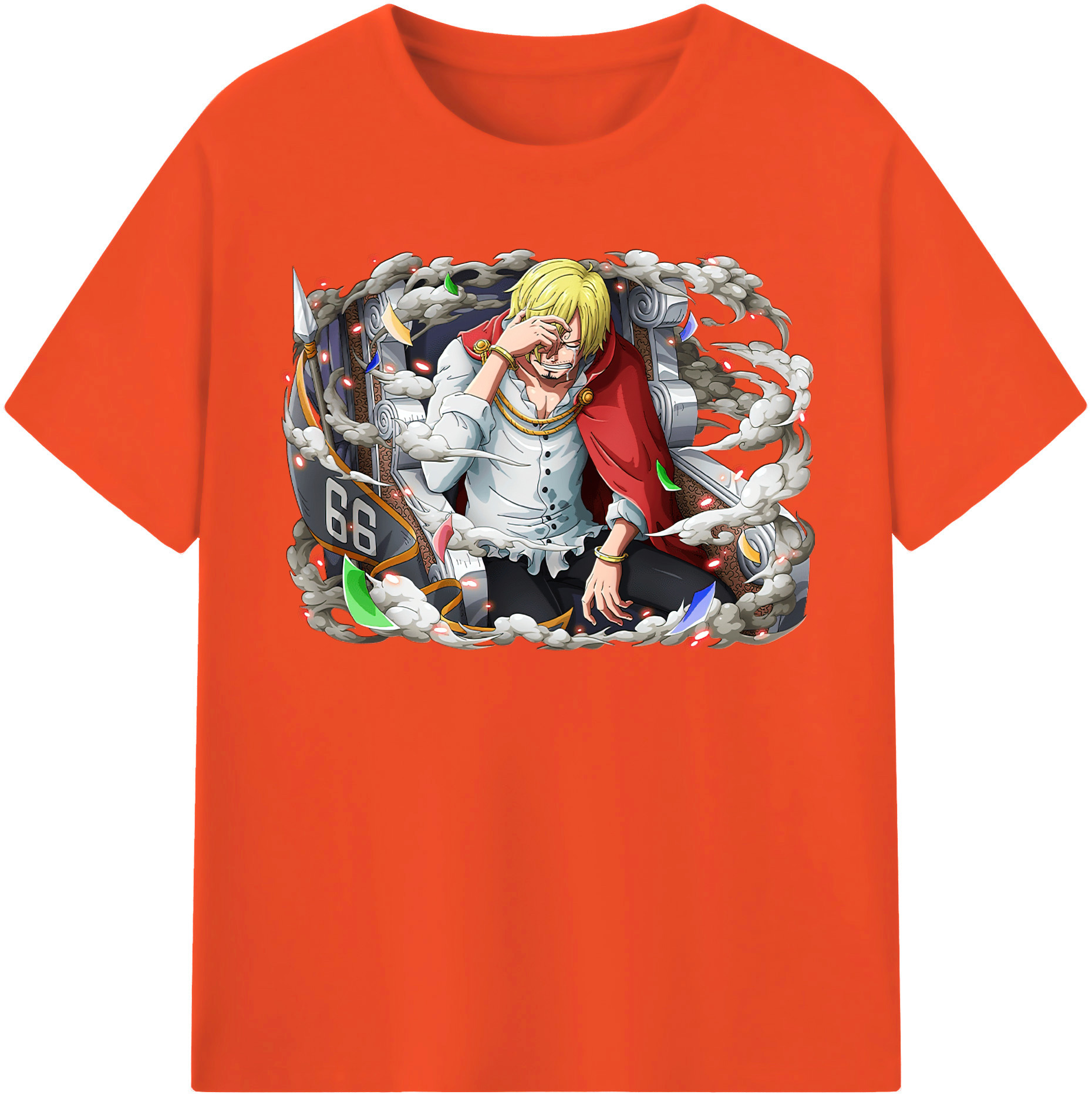 ワンピース サンジ ONE PIECE Sanji 綿100％半袖Tシャツ（フロントプリント）