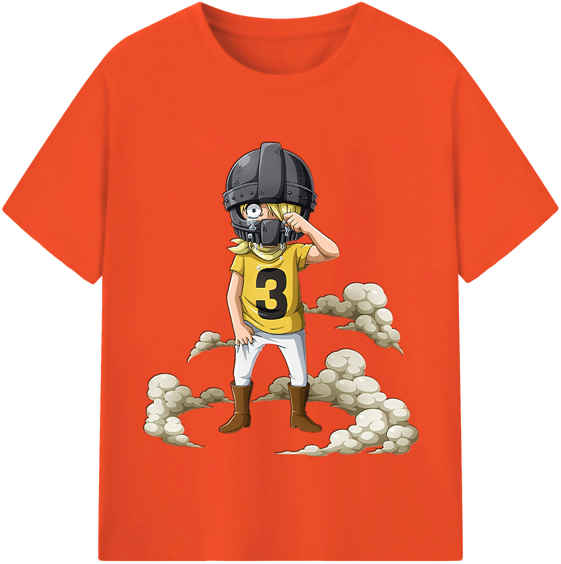 ワンピース サンジ ONE PIECE Sanji 綿100％半袖Tシャツ（フロントプリント）