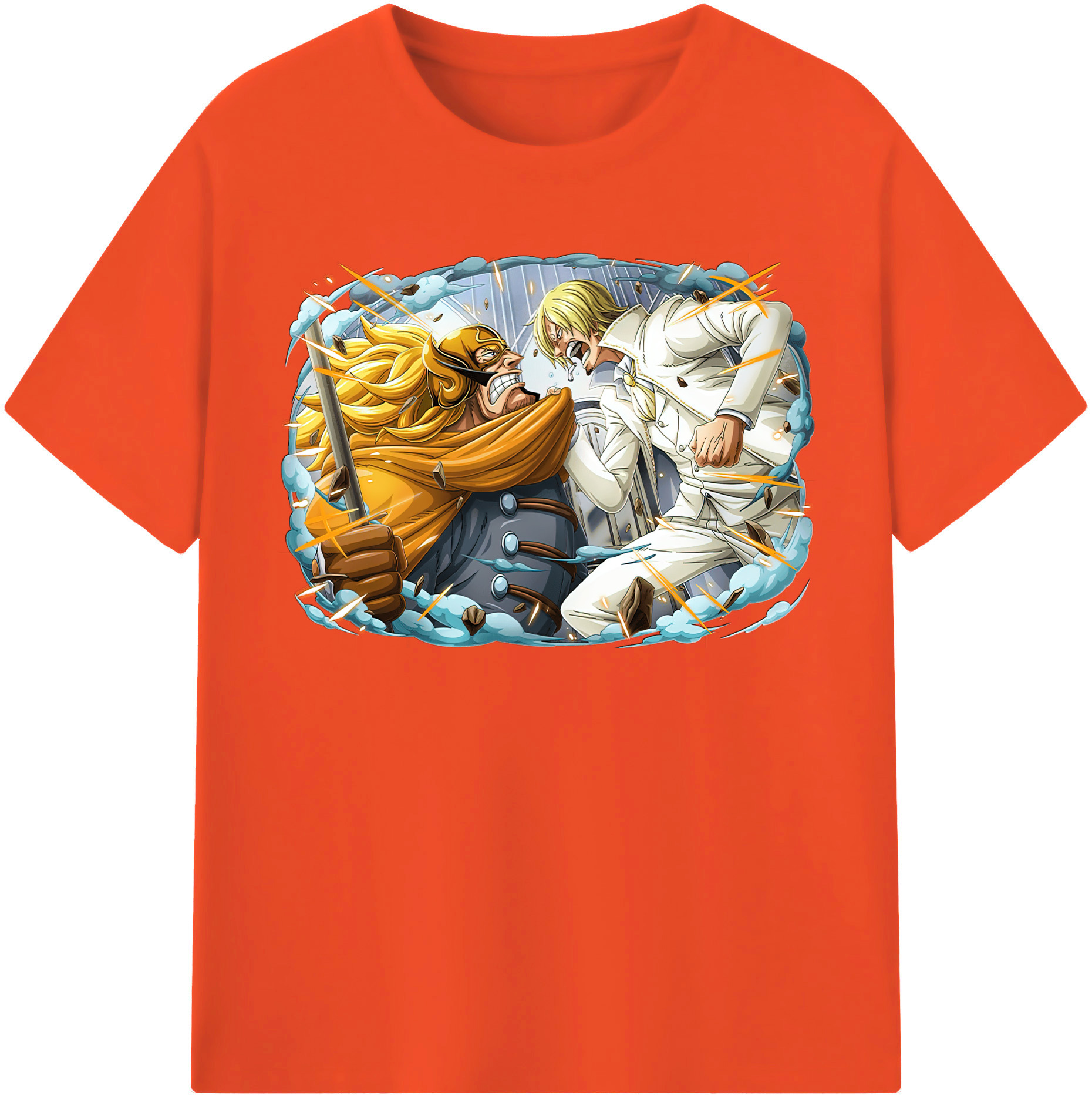 ワンピース サンジ ONE PIECE Sanji 綿100％半袖Tシャツ（フロントプリント）