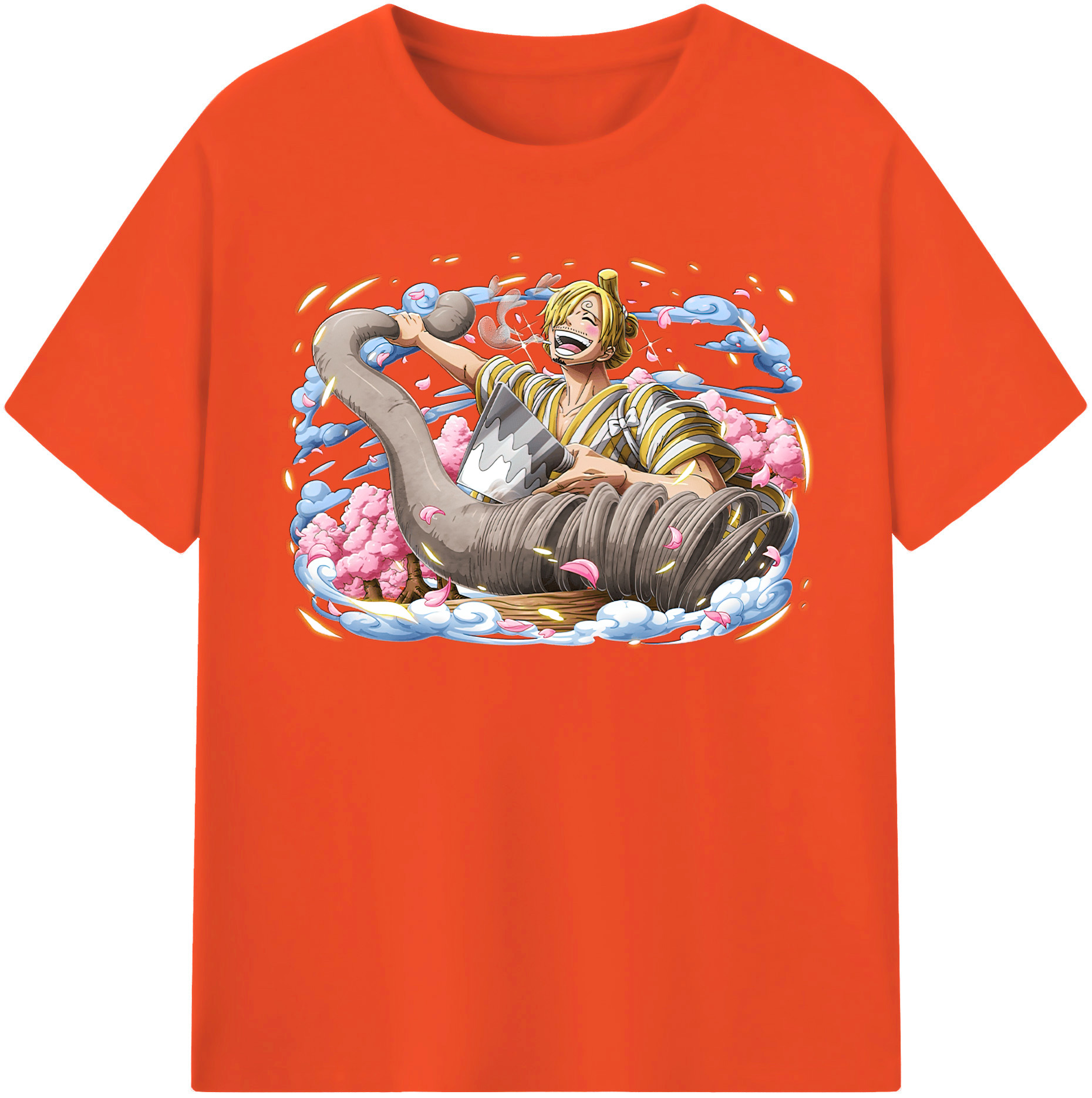 ワンピース サンジ ONE PIECE Sanji 綿100％半袖Tシャツ（フロントプリント）