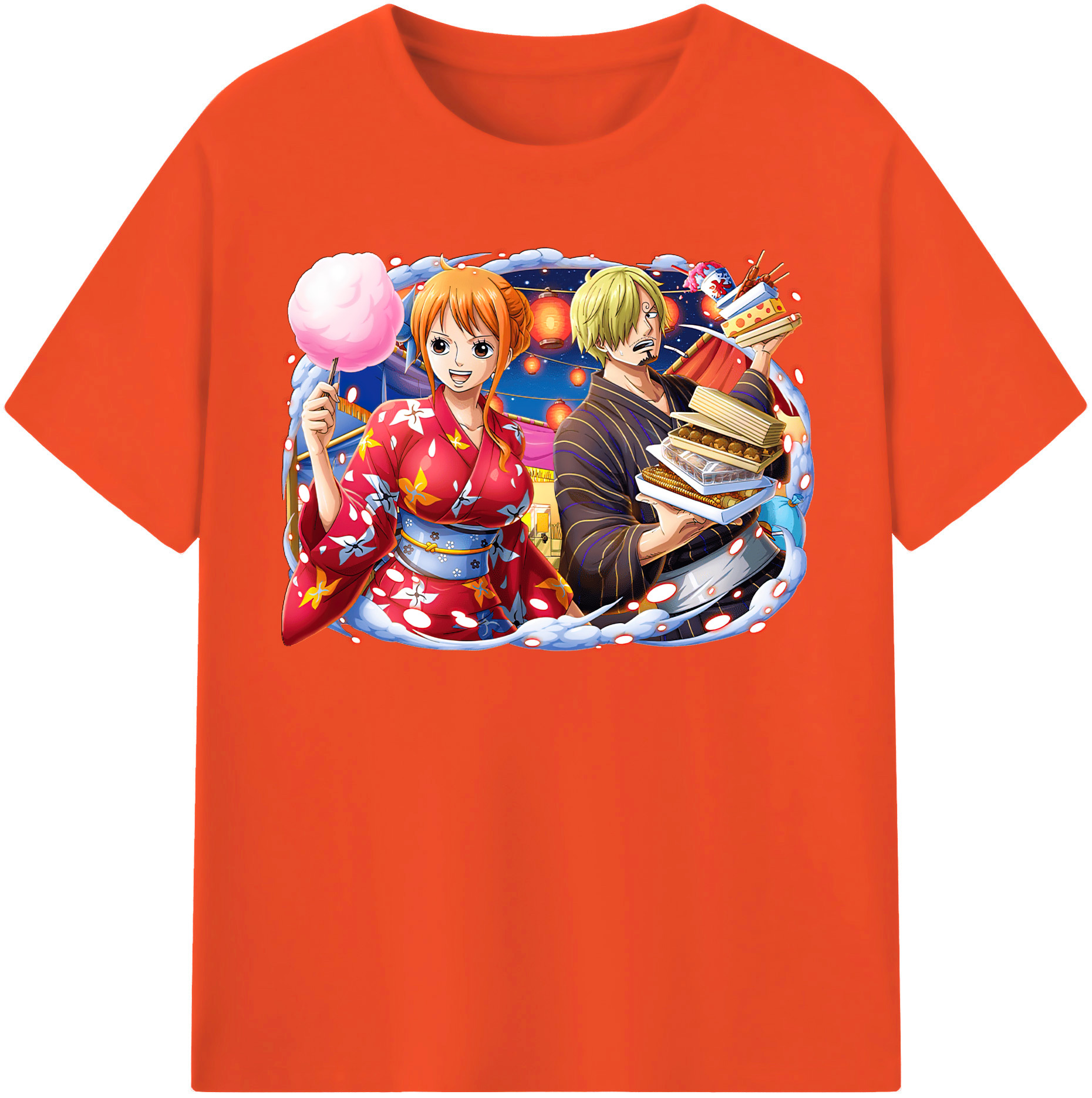 ワンピース サンジ ONE PIECE Sanji 綿100％半袖Tシャツ（フロントプリント）