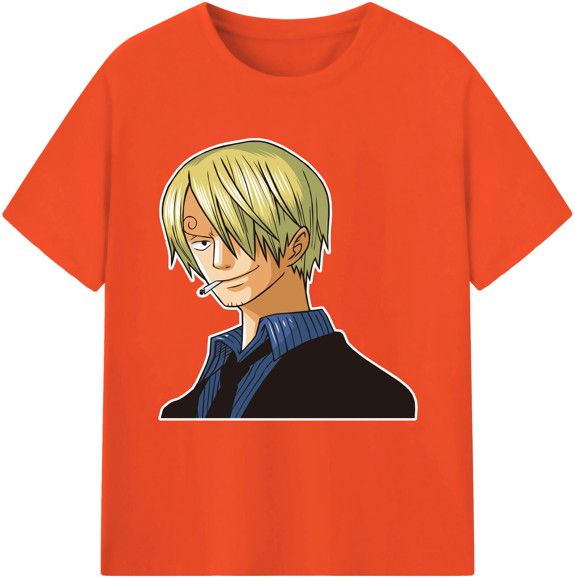 ワンピース サンジ ONE PIECE Sanji 綿100％半袖Tシャツ（フロントプリント）