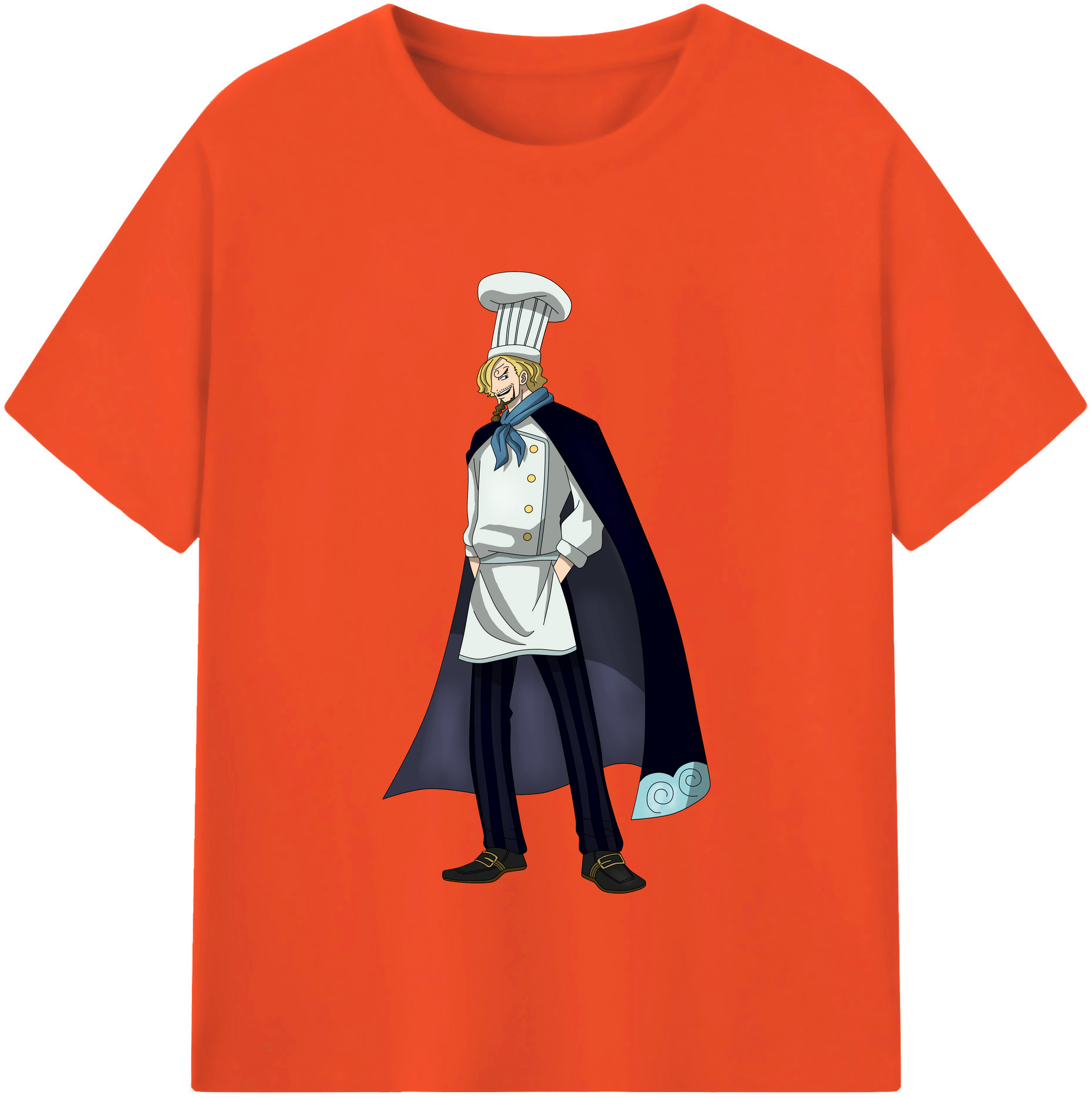 ワンピース サンジ ONE PIECE Sanji 綿100％半袖Tシャツ（フロントプリント）