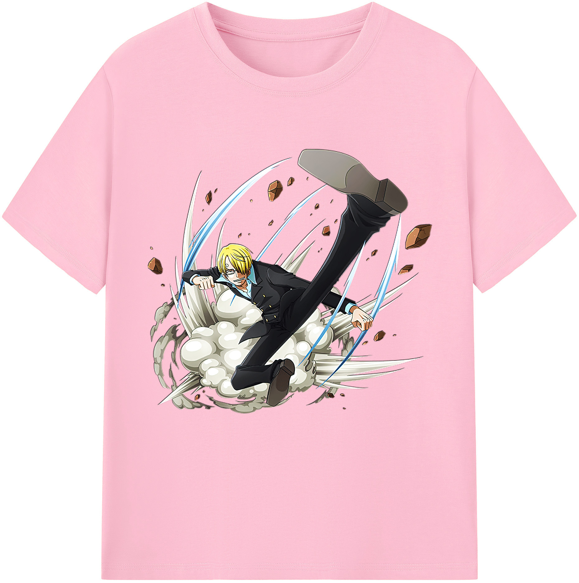 ワンピース サンジ ONE PIECE Sanji 綿100％半袖Tシャツ（フロントプリント）