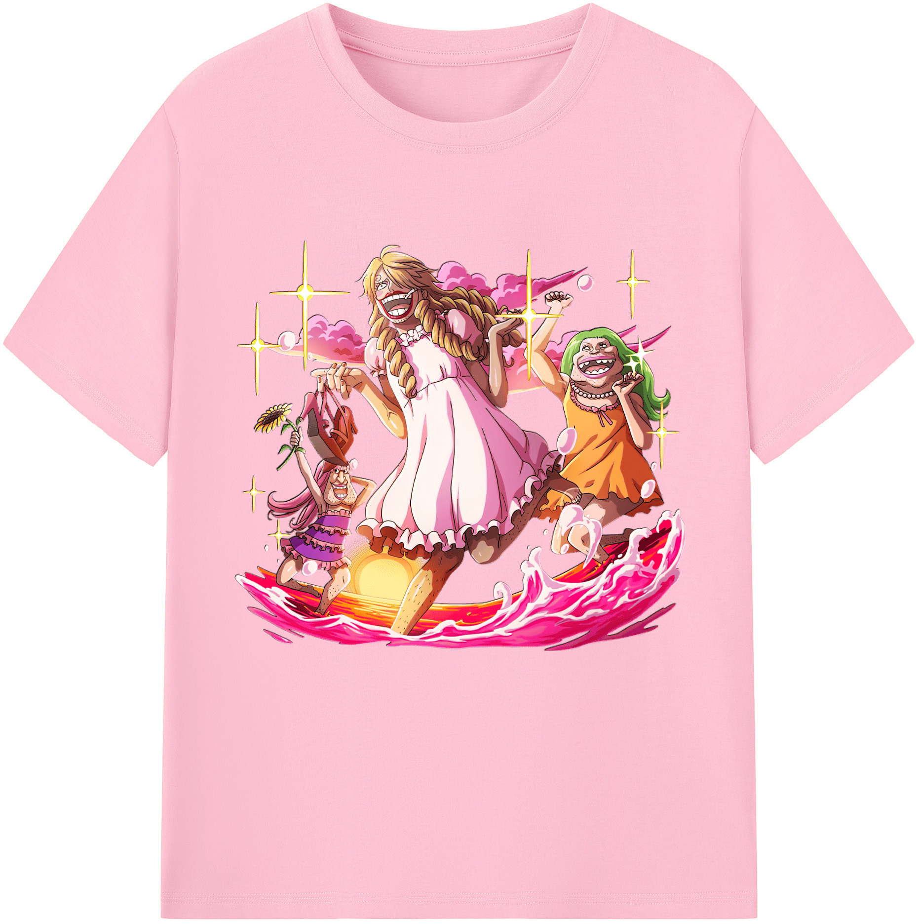 ワンピース サンジ ONE PIECE Sanji 綿100％半袖Tシャツ（フロントプリント）