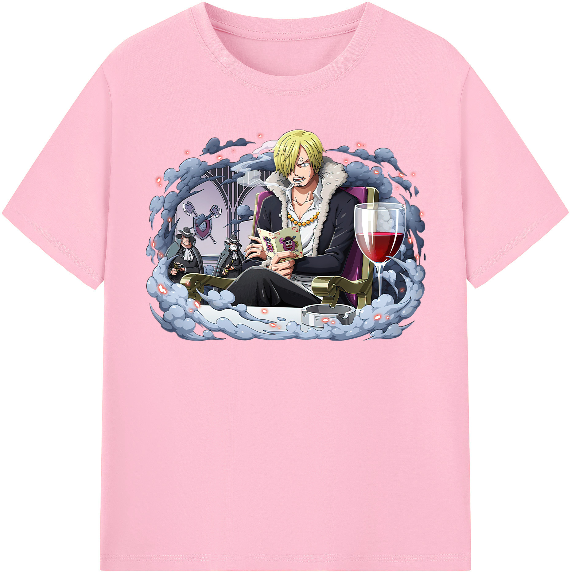ワンピース サンジ ONE PIECE Sanji 綿100％半袖Tシャツ（フロントプリント）