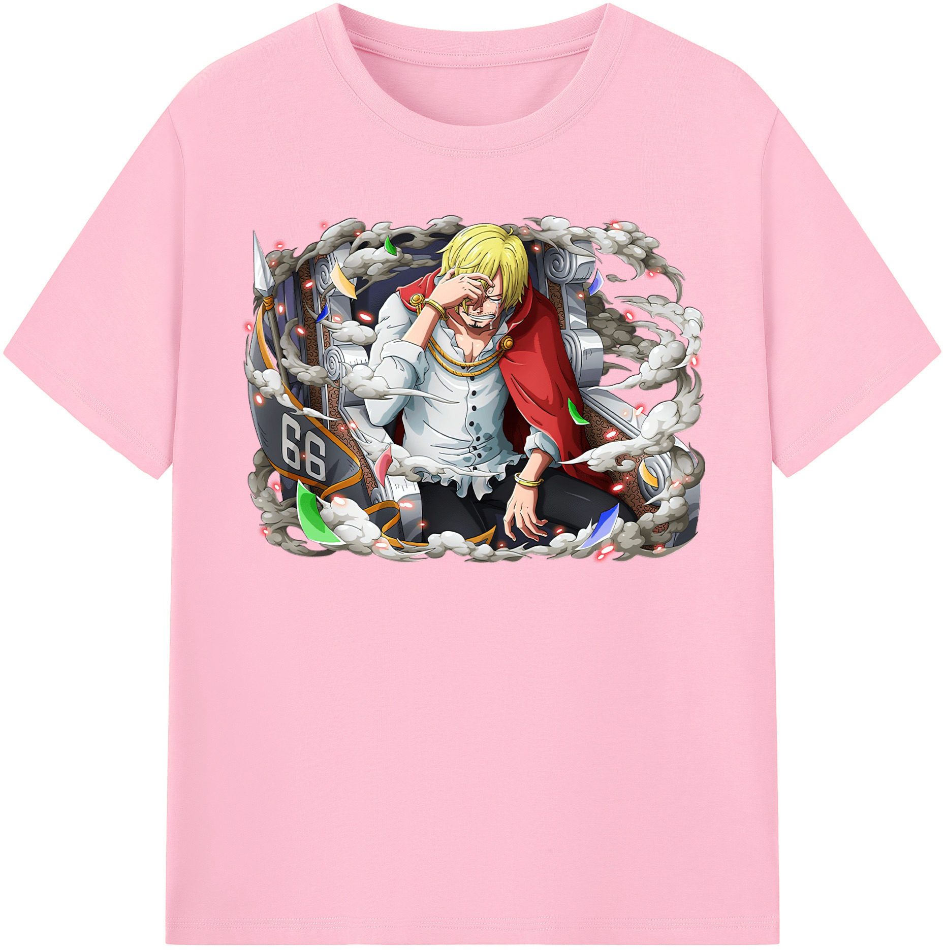 ワンピース サンジ ONE PIECE Sanji 綿100％半袖Tシャツ（フロントプリント）