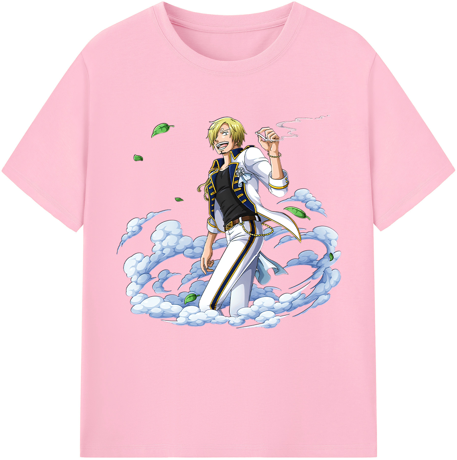 ワンピース サンジ ONE PIECE Sanji 綿100％半袖Tシャツ（フロントプリント）