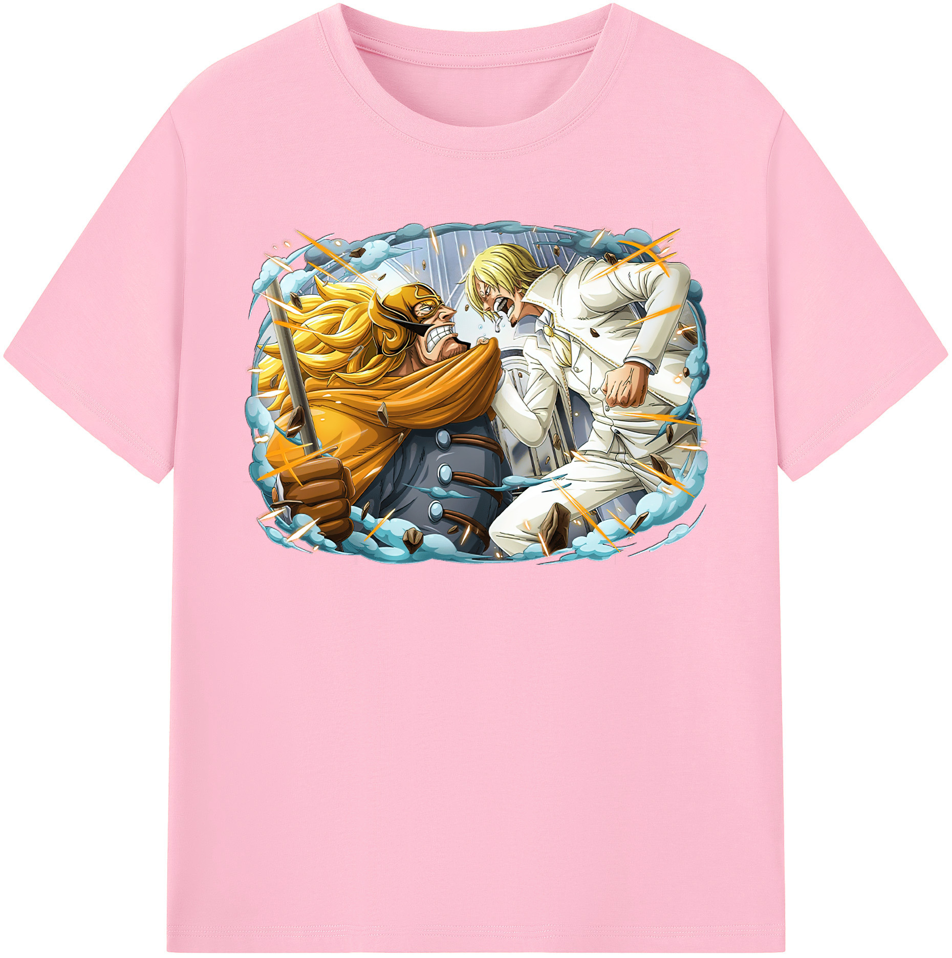 ワンピース サンジ ONE PIECE Sanji 綿100％半袖Tシャツ（フロントプリント）