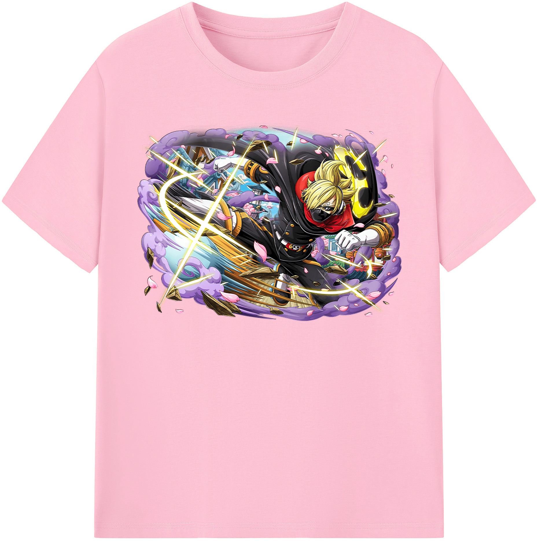 ワンピース サンジ ONE PIECE Sanji 綿100％半袖Tシャツ（フロントプリント）