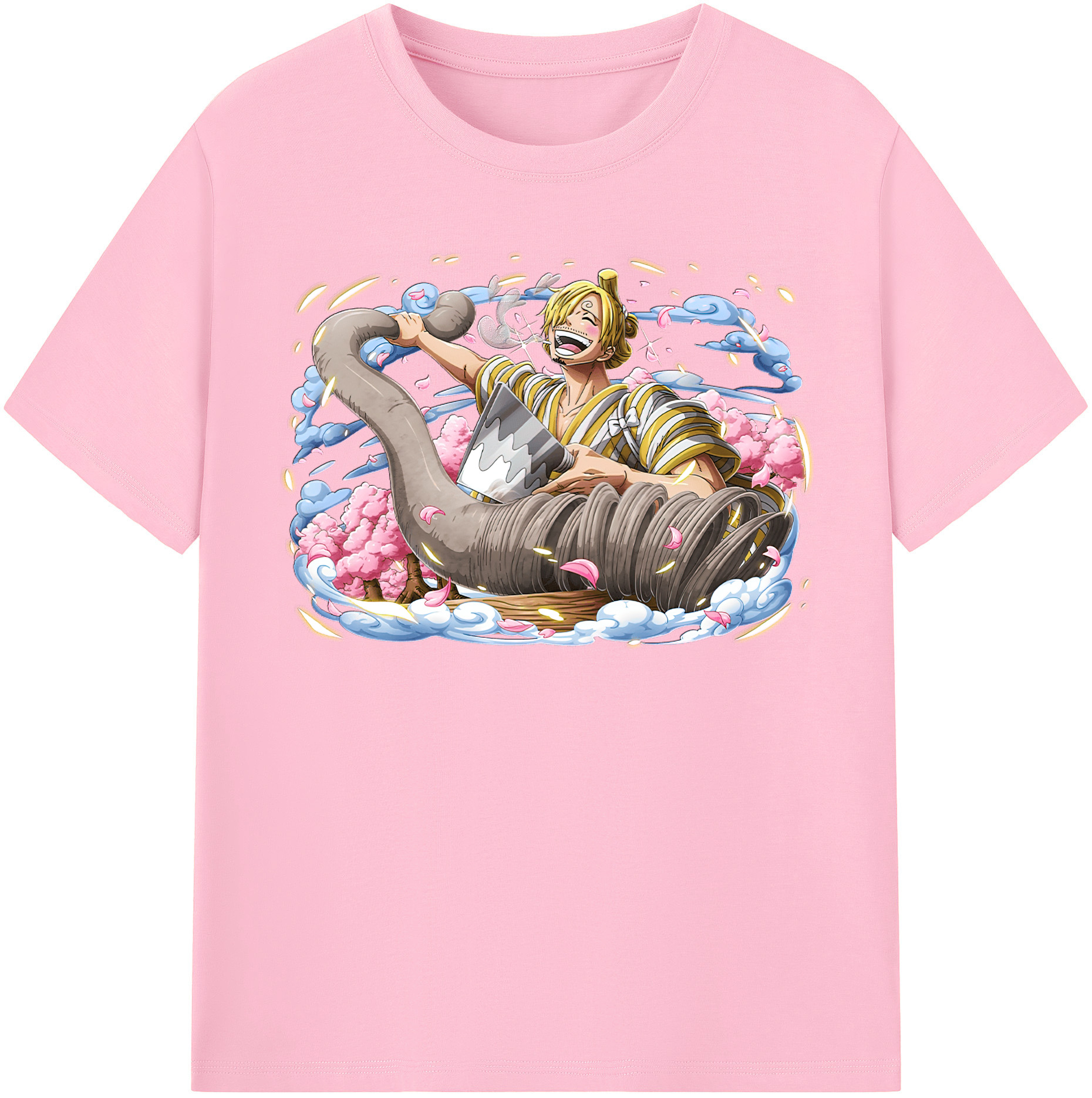 ワンピース サンジ ONE PIECE Sanji 綿100％半袖Tシャツ（フロントプリント）