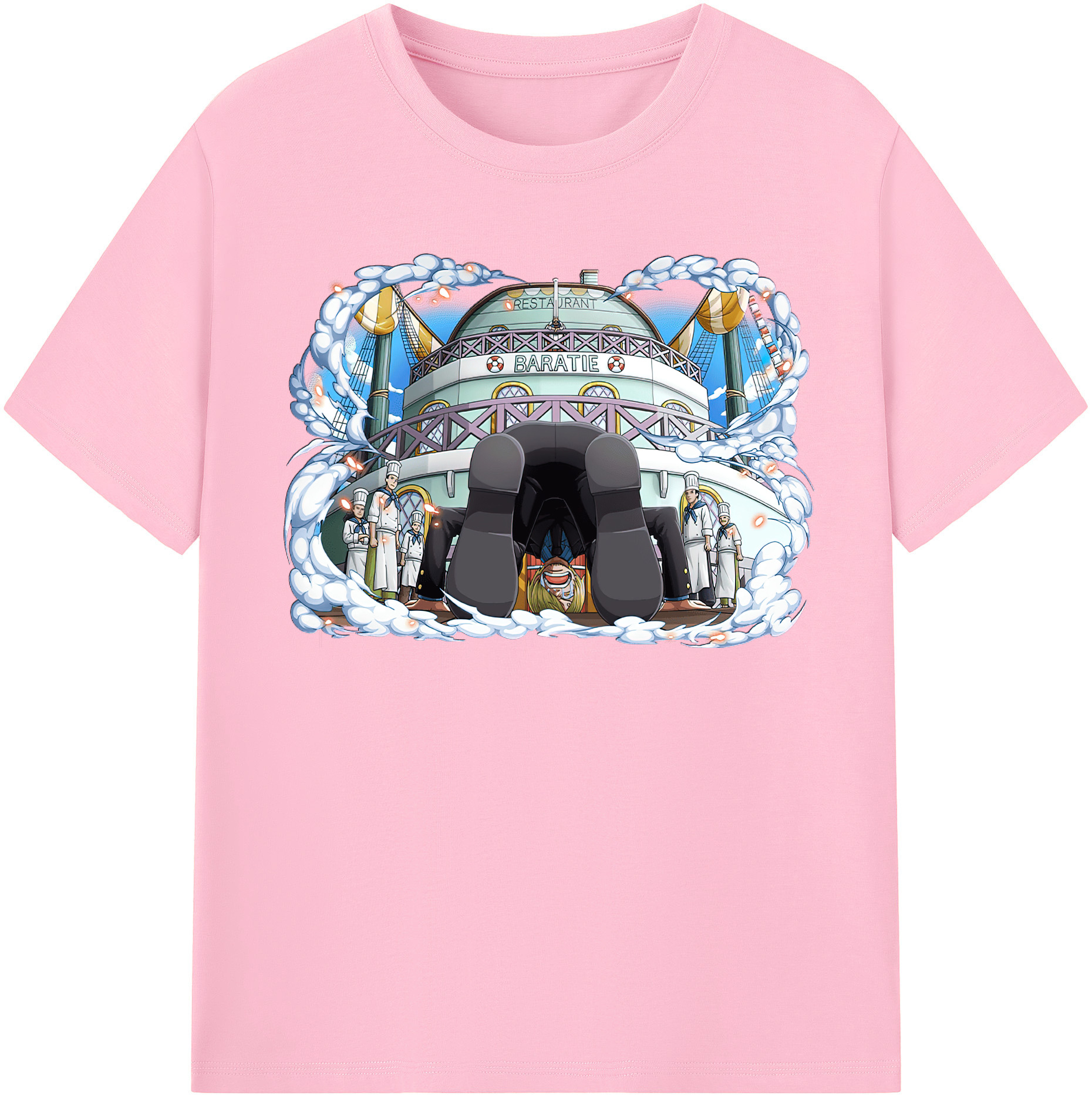 ワンピース サンジ ONE PIECE Sanji 綿100％半袖Tシャツ（フロントプリント）