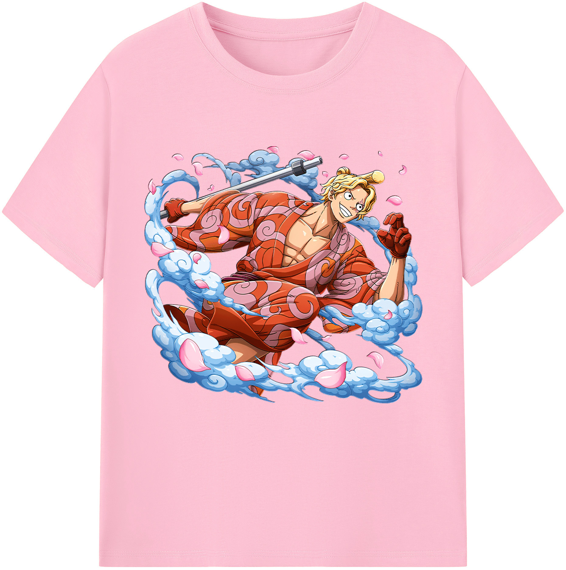 ワンピース サンジ ONE PIECE Sanji 綿100％半袖Tシャツ（フロントプリント）