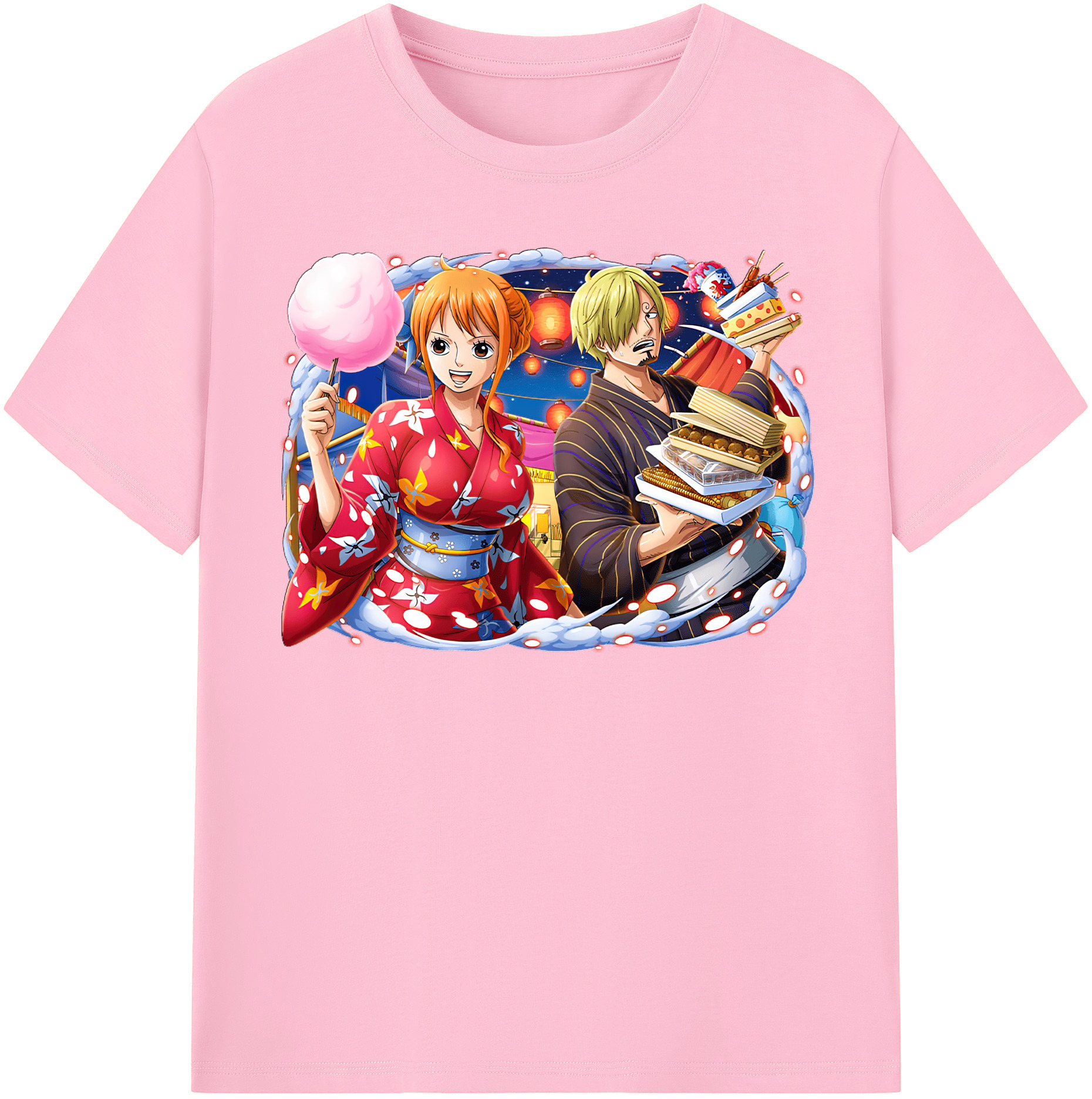 ワンピース サンジ ONE PIECE Sanji 綿100％半袖Tシャツ（フロントプリント）
