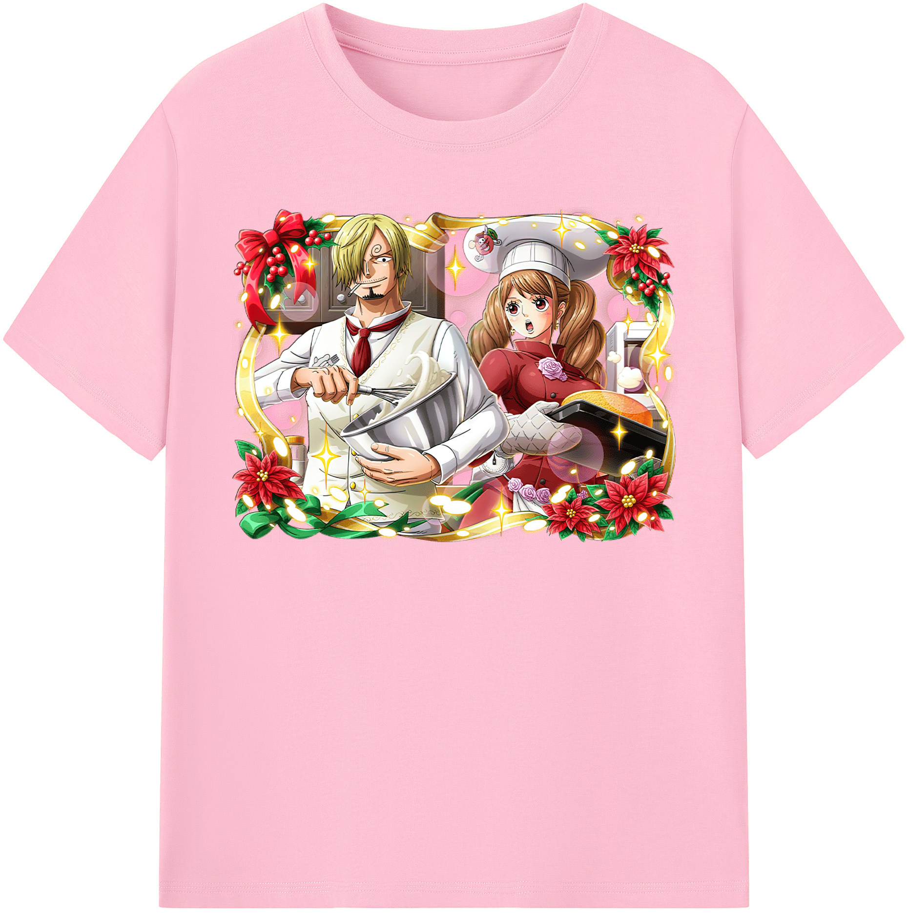 ワンピース サンジ ONE PIECE Sanji 綿100％半袖Tシャツ（フロントプリント）