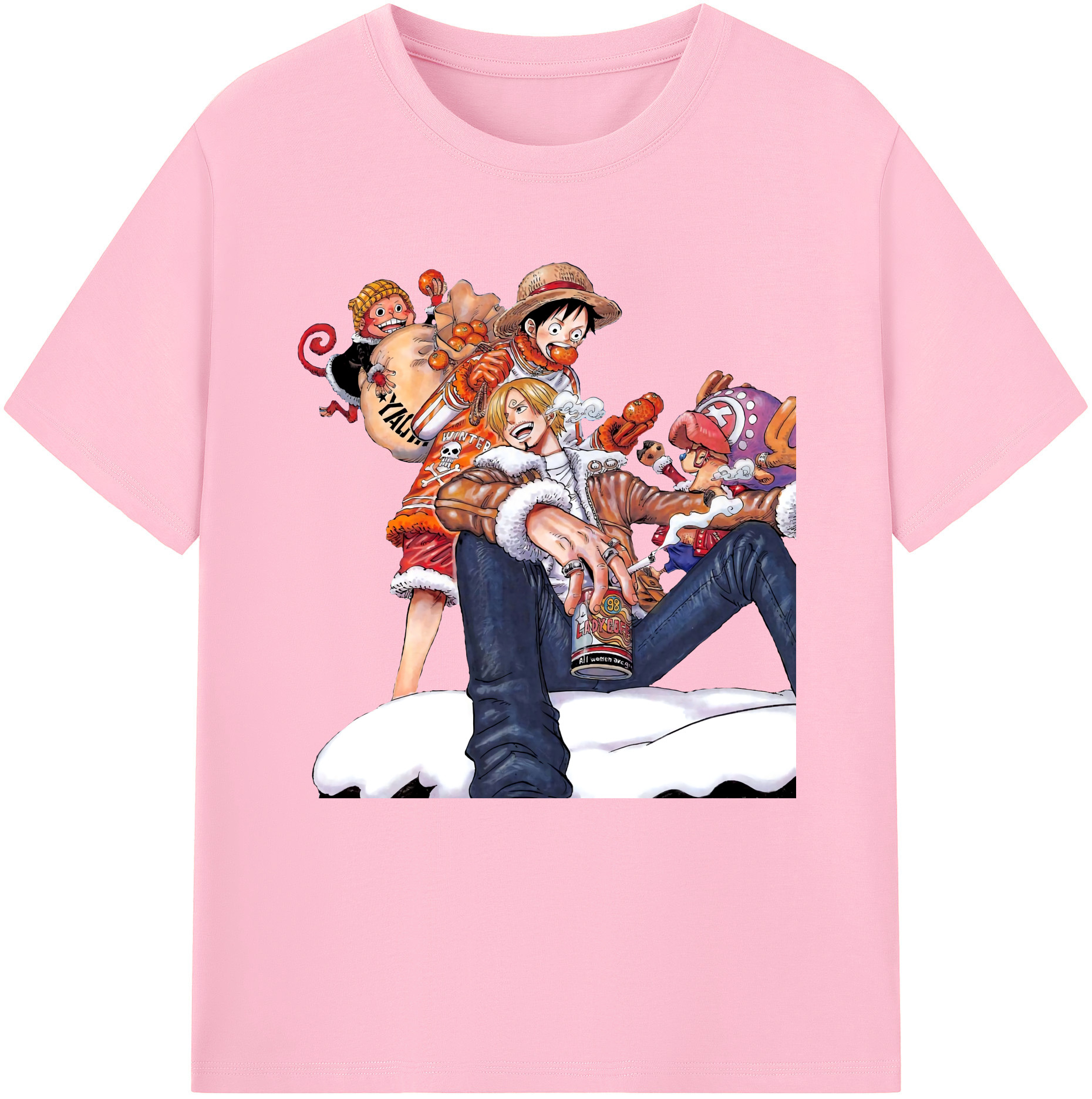ワンピース サンジ ONE PIECE Sanji 綿100％半袖Tシャツ（フロントプリント）