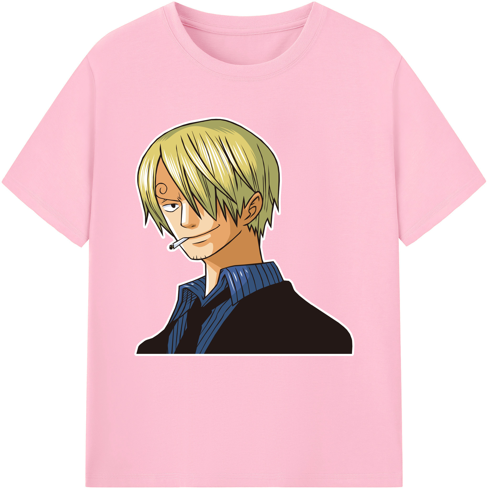 ワンピース サンジ ONE PIECE Sanji 綿100％半袖Tシャツ（フロントプリント）