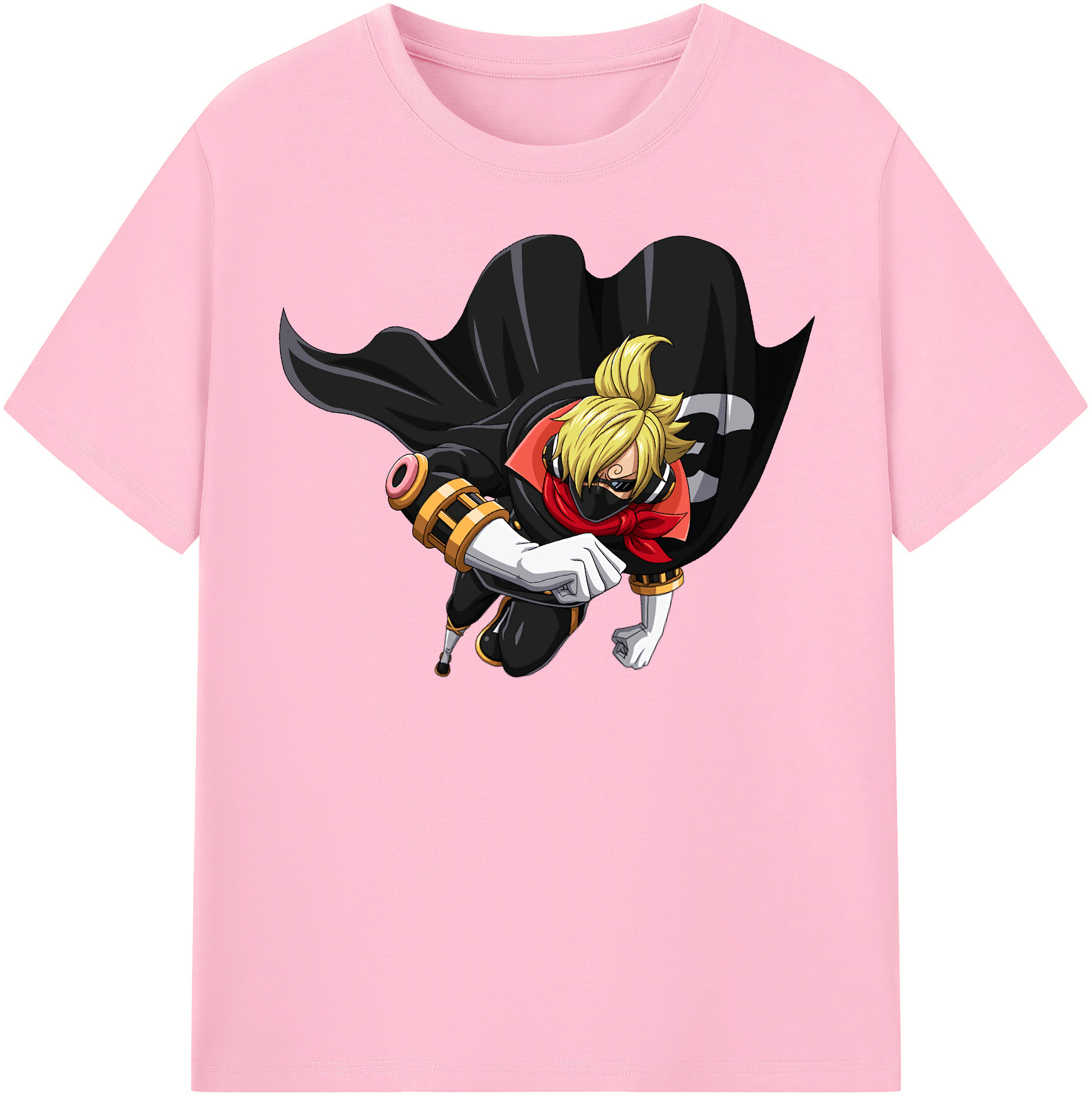 ワンピース サンジ ONE PIECE Sanji 綿100％半袖Tシャツ（フロントプリント）