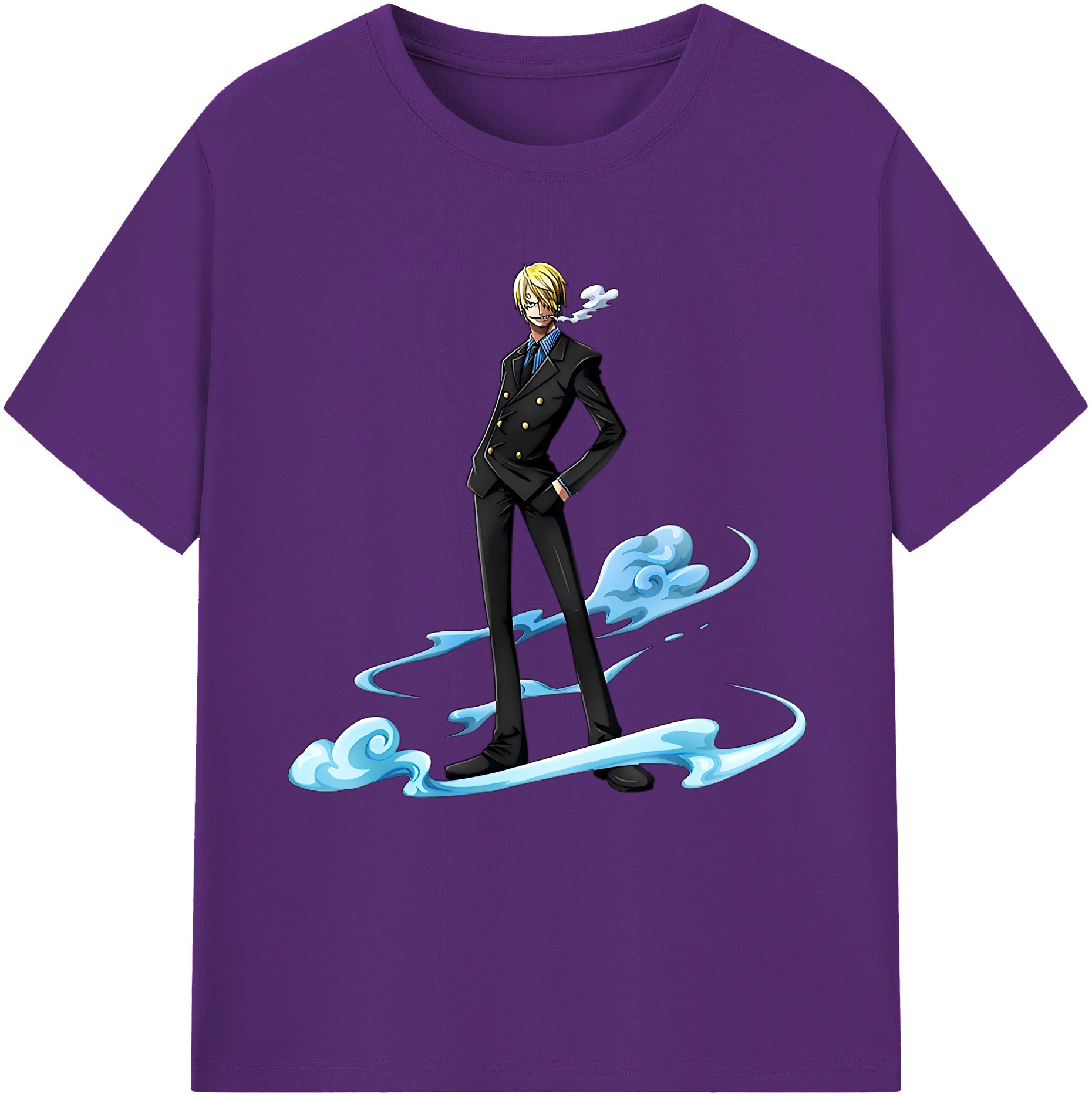 ワンピース サンジ ONE PIECE Sanji 綿100％半袖Tシャツ（フロントプリント）