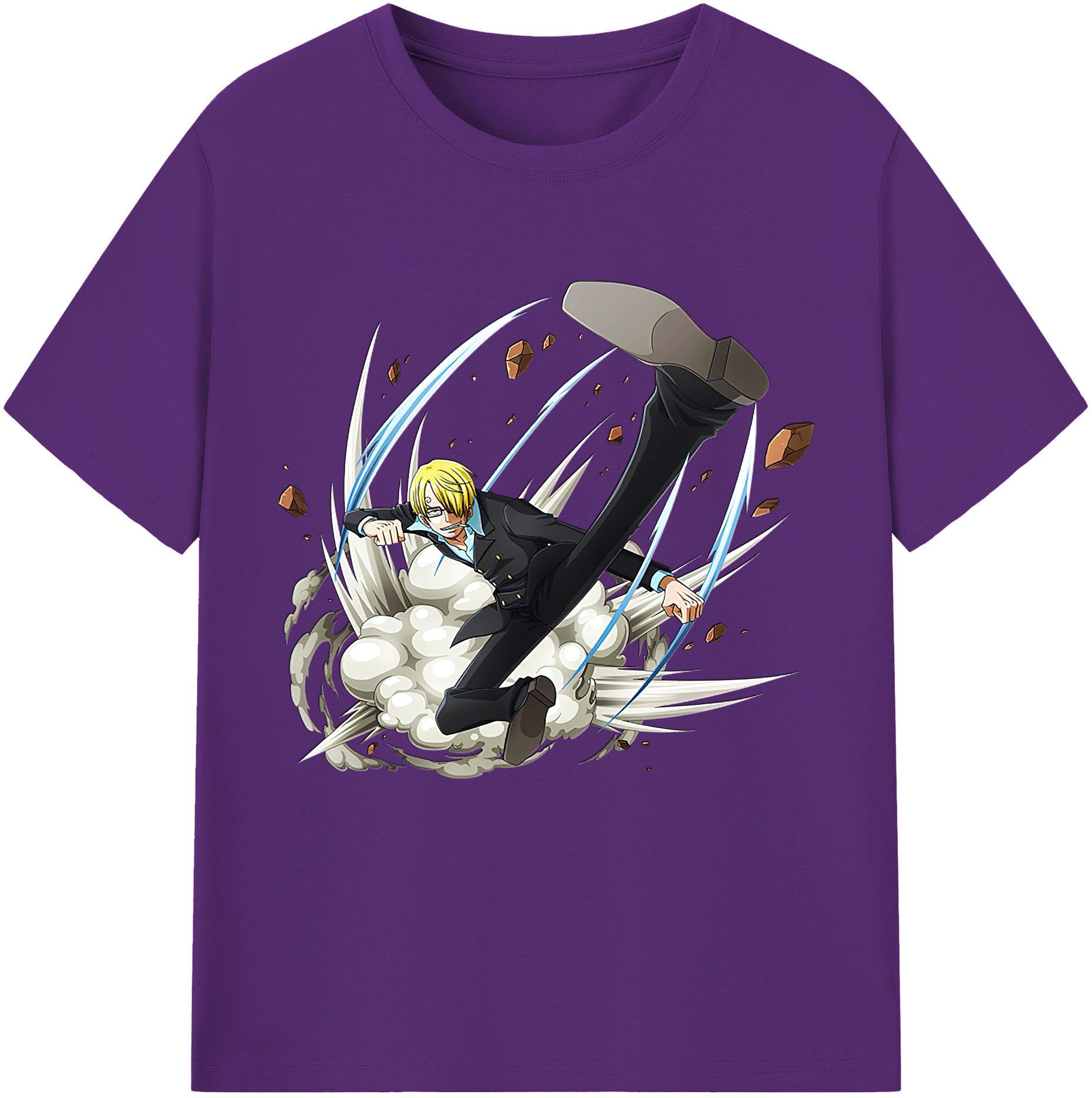 ワンピース サンジ ONE PIECE Sanji 綿100％半袖Tシャツ（フロントプリント）