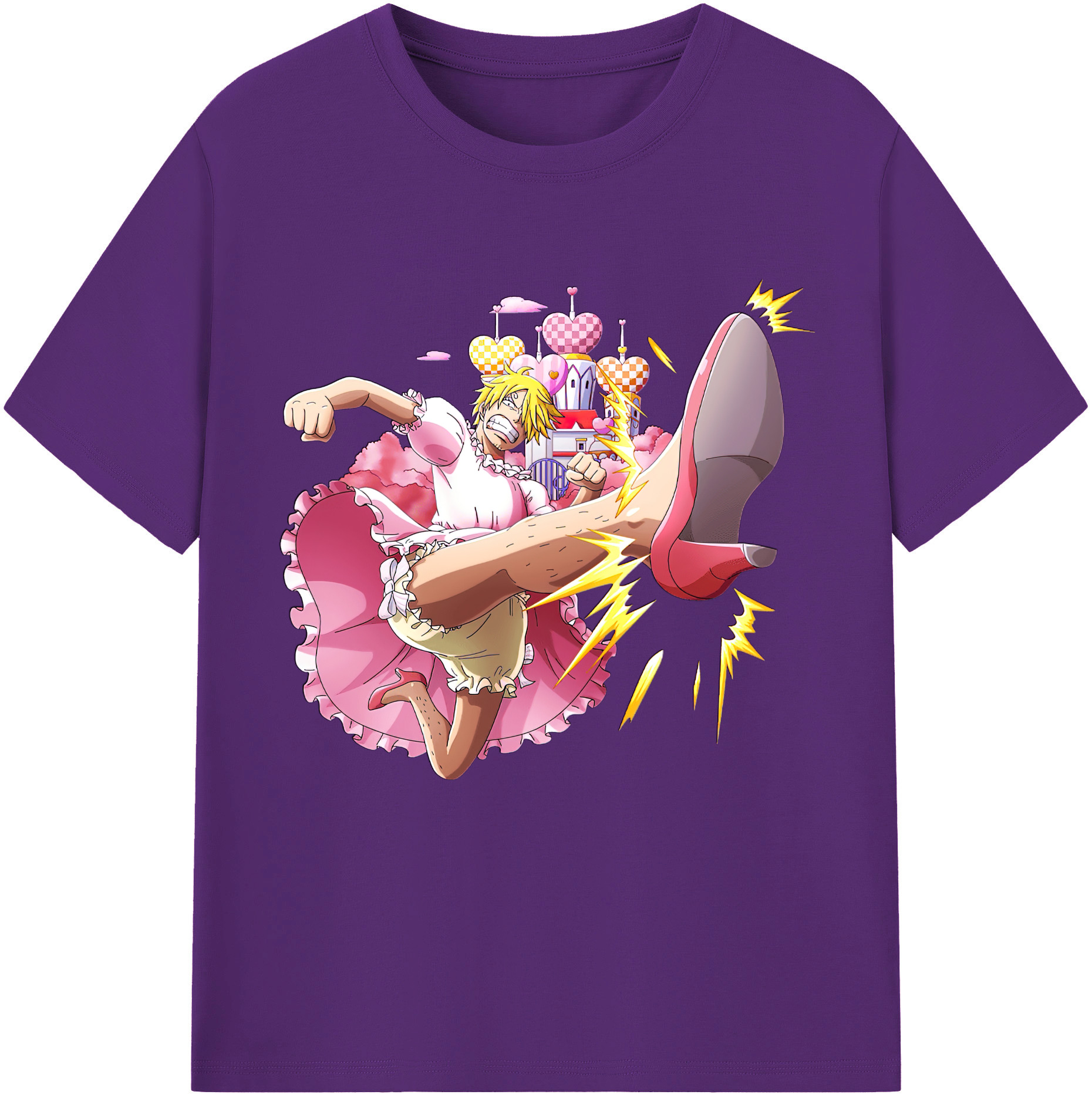 ワンピース サンジ ONE PIECE Sanji 綿100％半袖Tシャツ（フロントプリント）