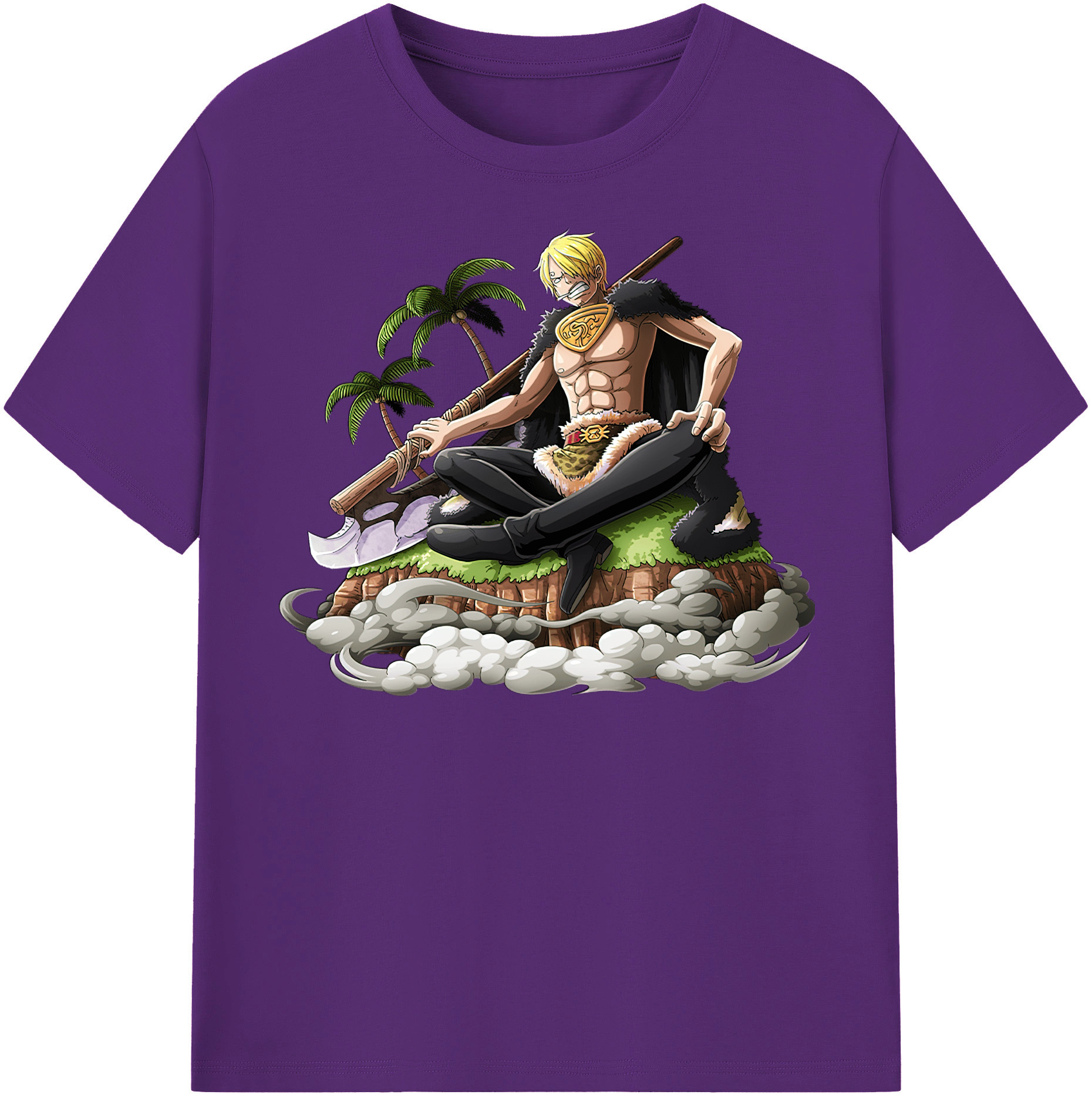 ワンピース サンジ ONE PIECE Sanji 綿100％半袖Tシャツ（フロントプリント）