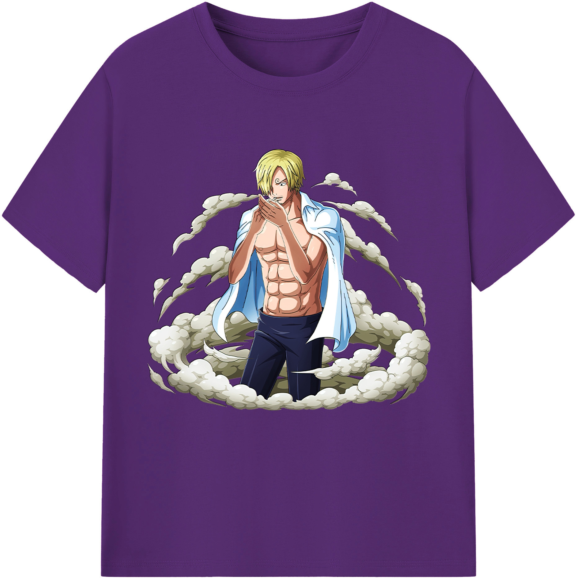 ワンピース サンジ ONE PIECE Sanji 綿100％半袖Tシャツ（フロントプリント）