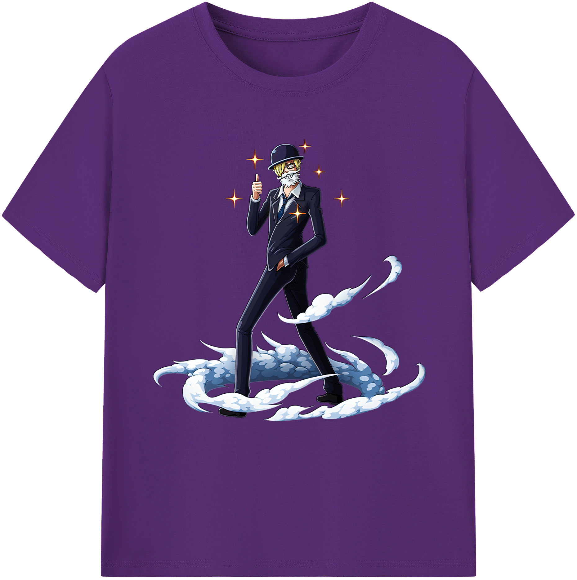 ワンピース サンジ ONE PIECE Sanji 綿100％半袖Tシャツ（フロントプリント）