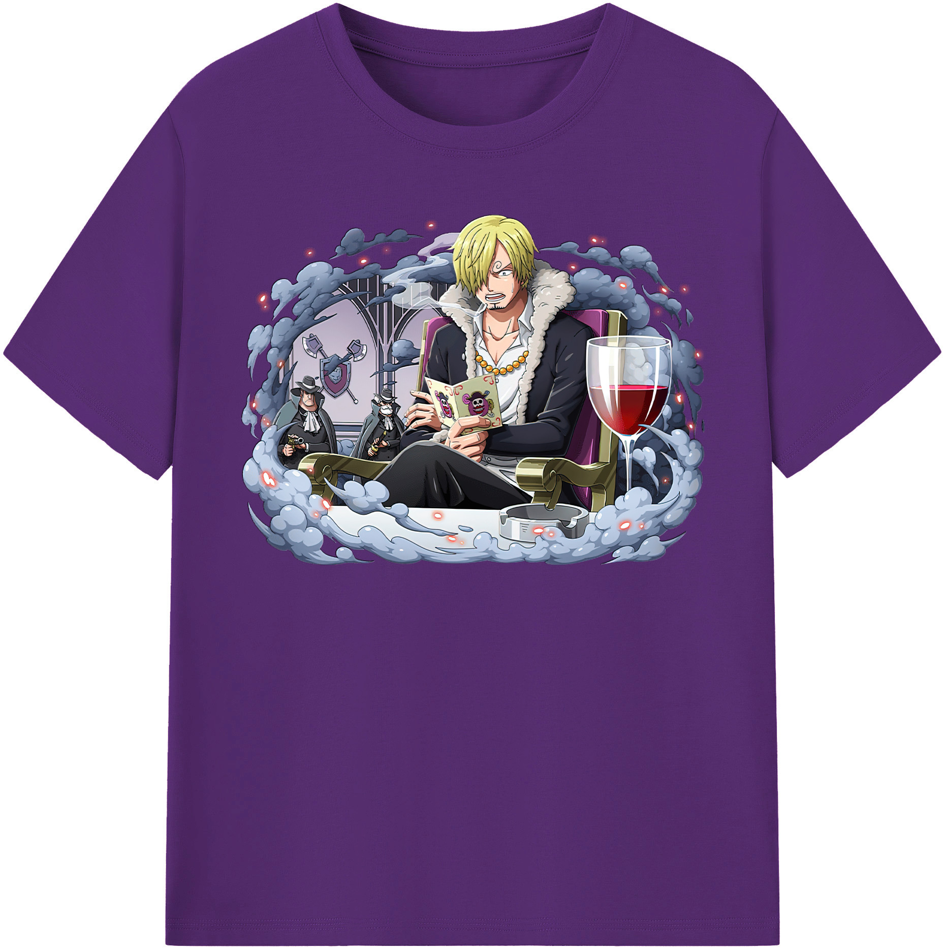 ワンピース サンジ ONE PIECE Sanji 綿100％半袖Tシャツ（フロントプリント）