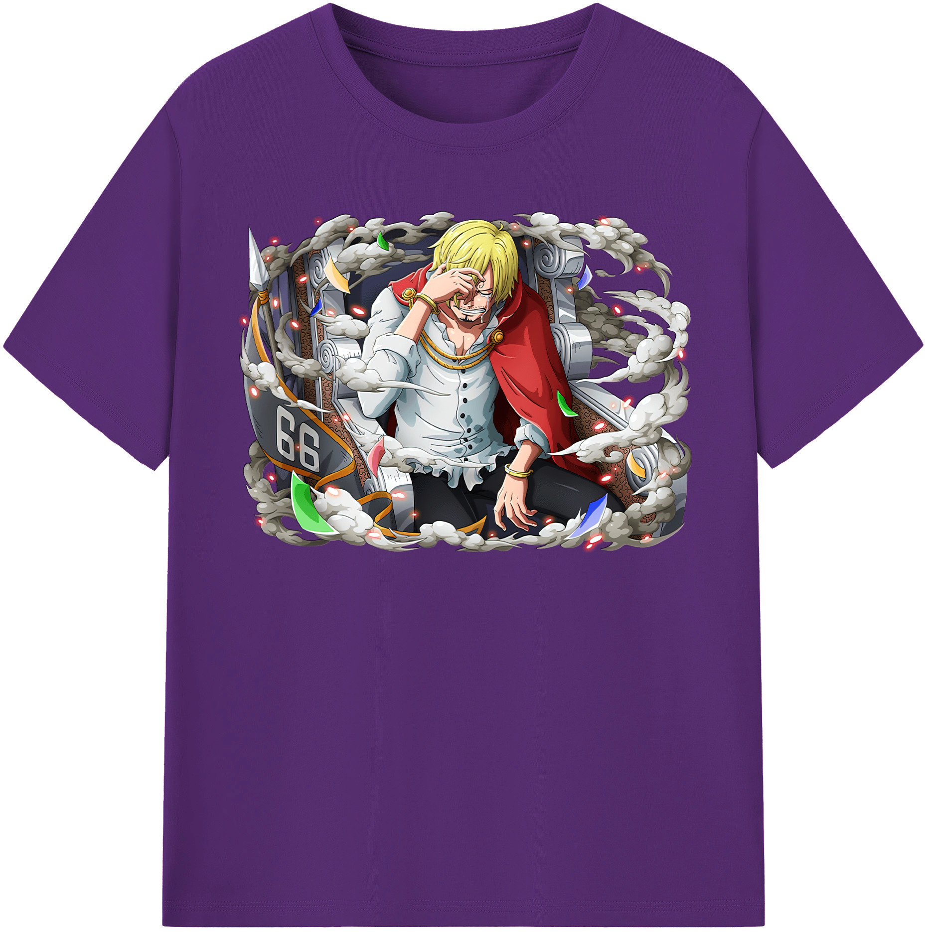ワンピース サンジ ONE PIECE Sanji 綿100％半袖Tシャツ（フロントプリント）
