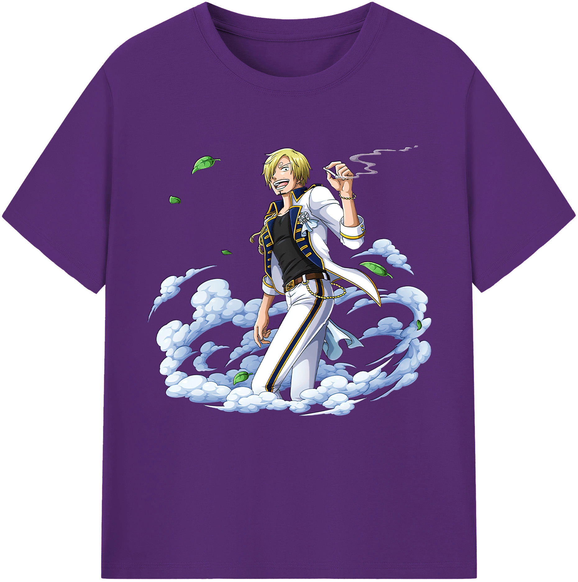ワンピース サンジ ONE PIECE Sanji 綿100％半袖Tシャツ（フロントプリント）