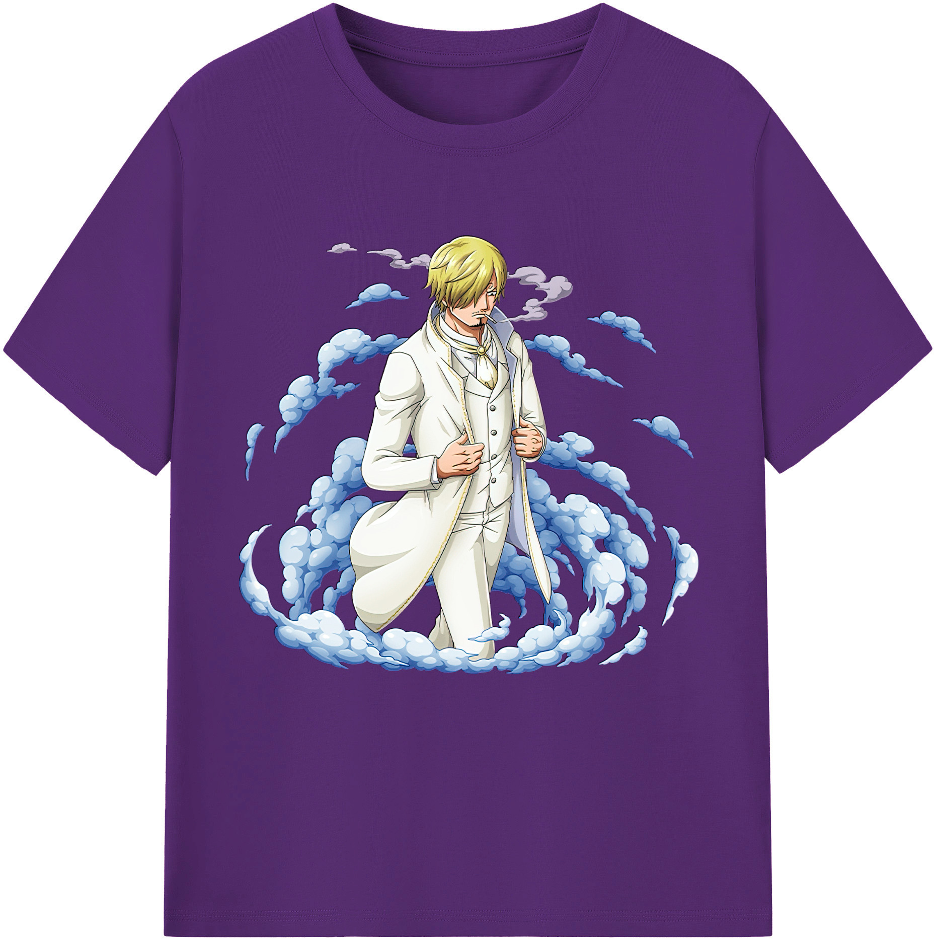 ワンピース サンジ ONE PIECE Sanji 綿100％半袖Tシャツ（フロントプリント）