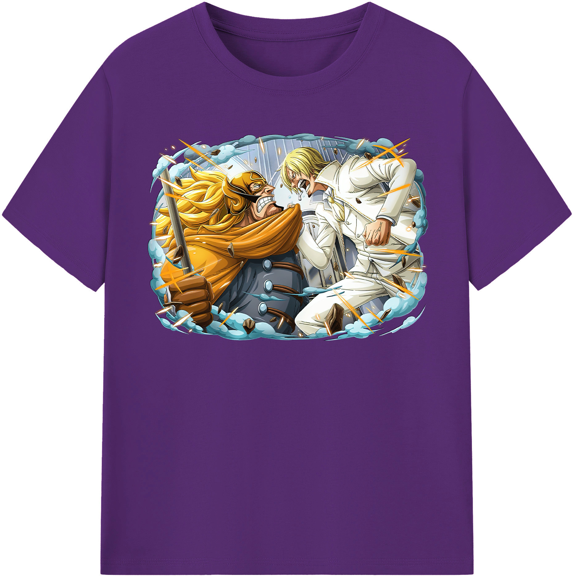 ワンピース サンジ ONE PIECE Sanji 綿100％半袖Tシャツ（フロントプリント）