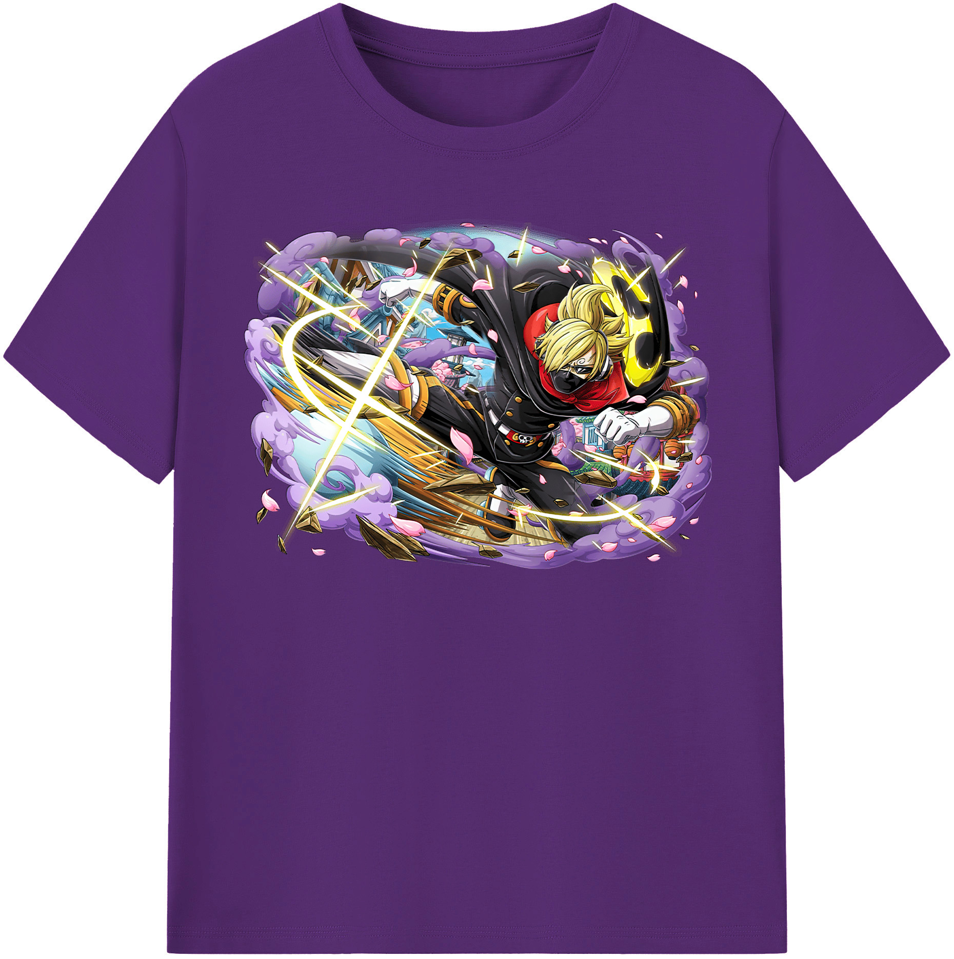 ワンピース サンジ ONE PIECE Sanji 綿100％半袖Tシャツ（フロントプリント）