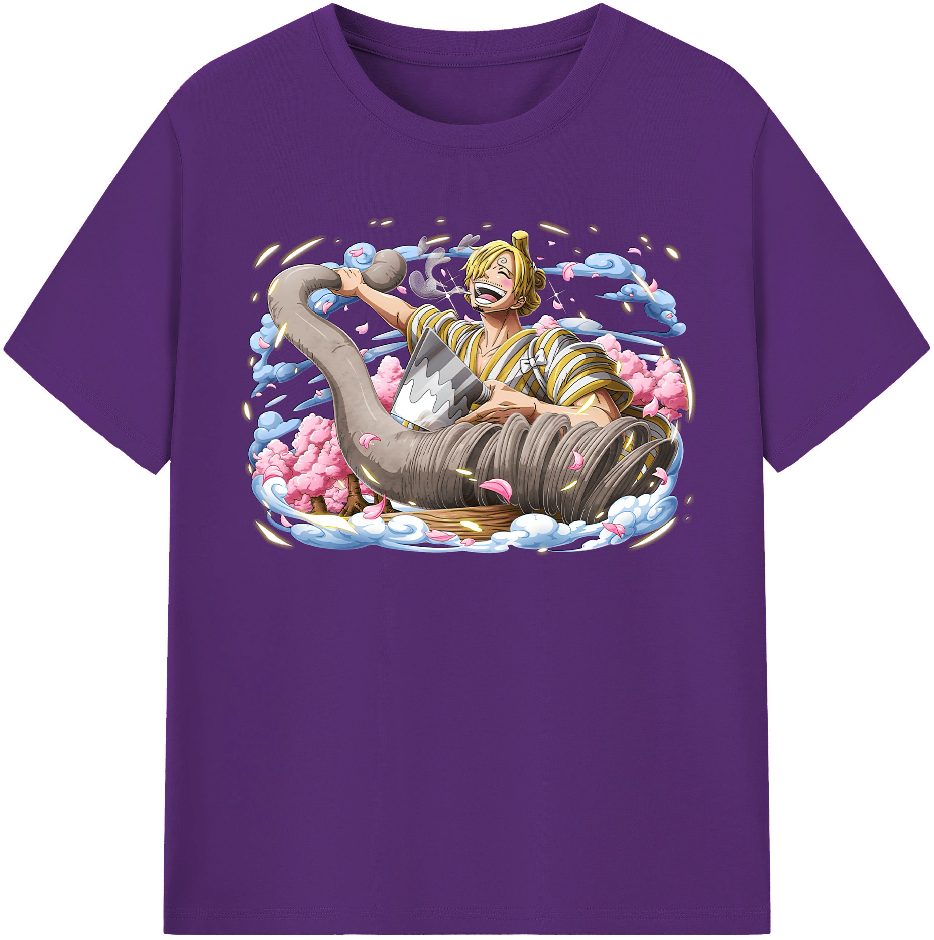 ワンピース サンジ ONE PIECE Sanji 綿100％半袖Tシャツ（フロントプリント）