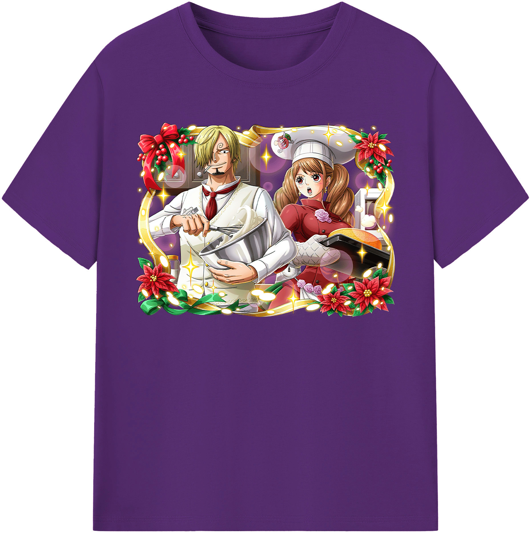 ワンピース サンジ ONE PIECE Sanji 綿100％半袖Tシャツ（フロントプリント）